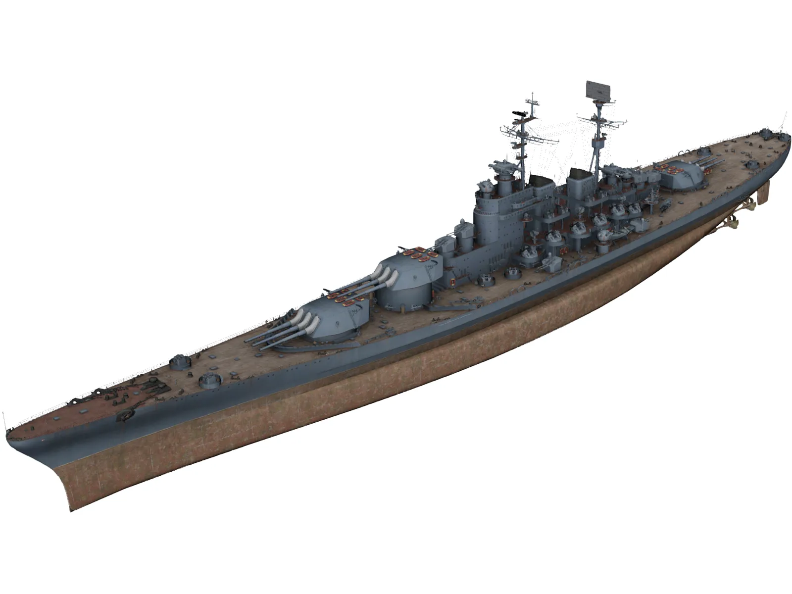 Kreml Warship 3D Model