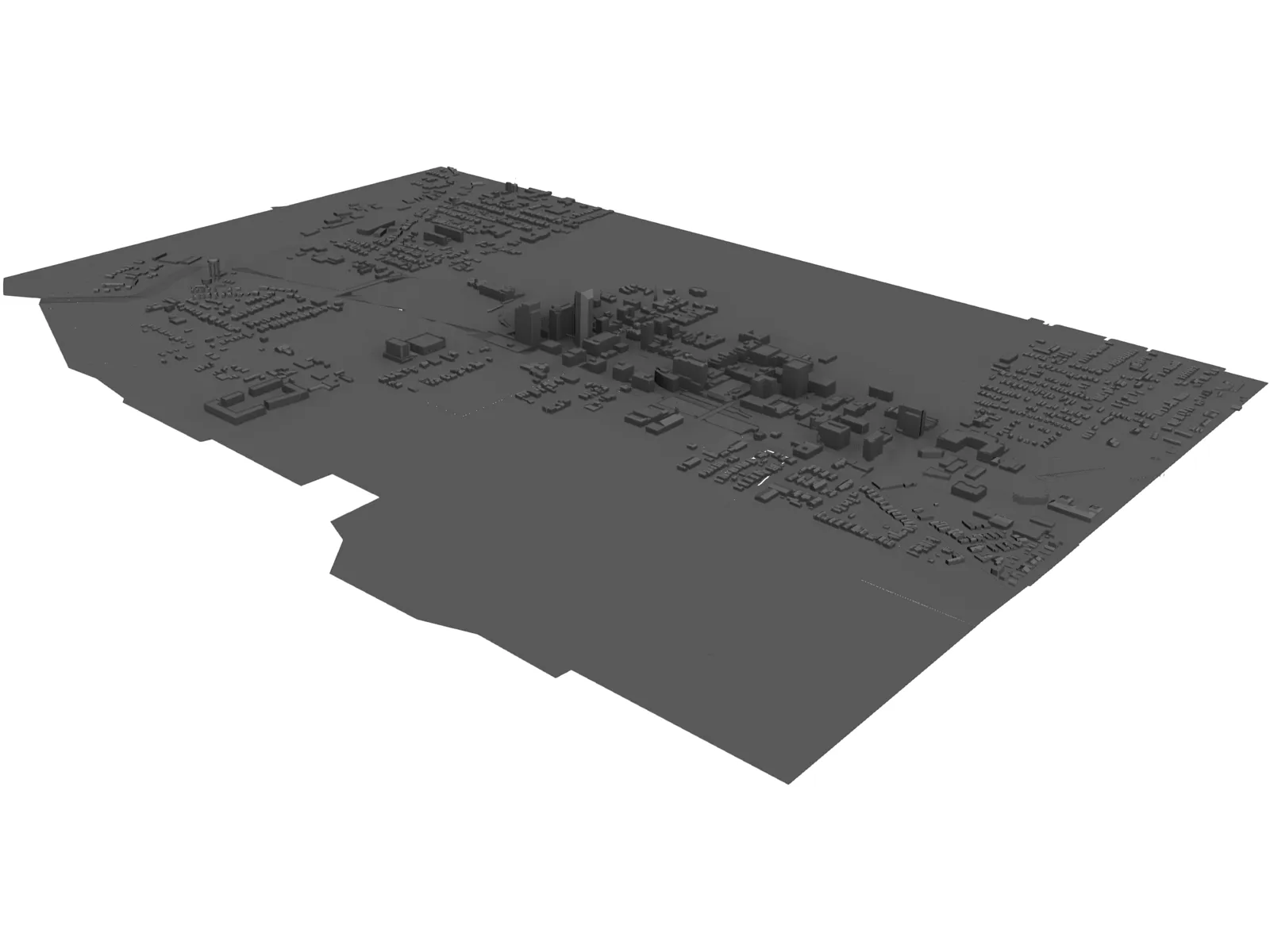 Lexington City, KY, USA 3D Model