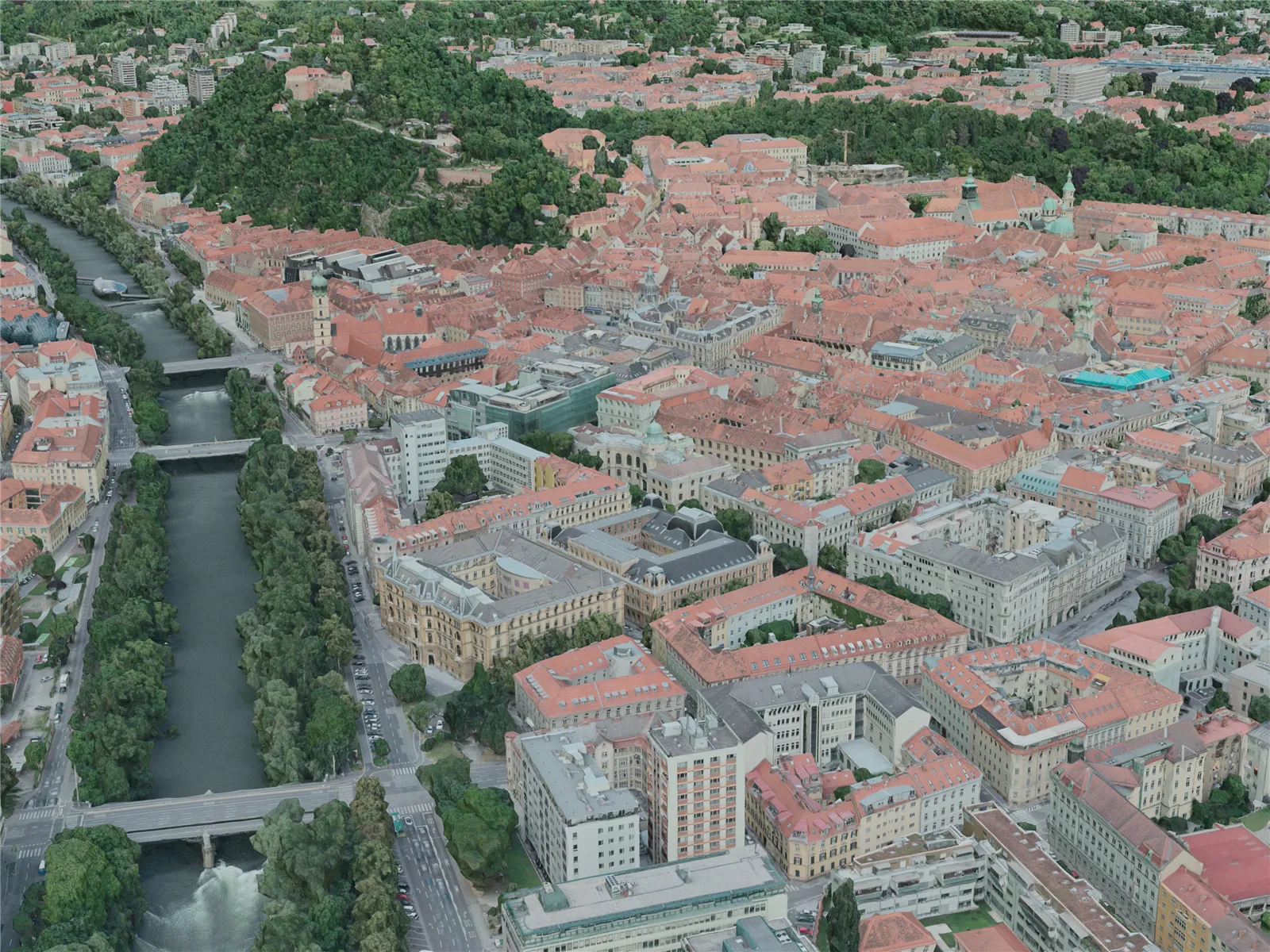 Graz City, Austria (2020) 3D Model