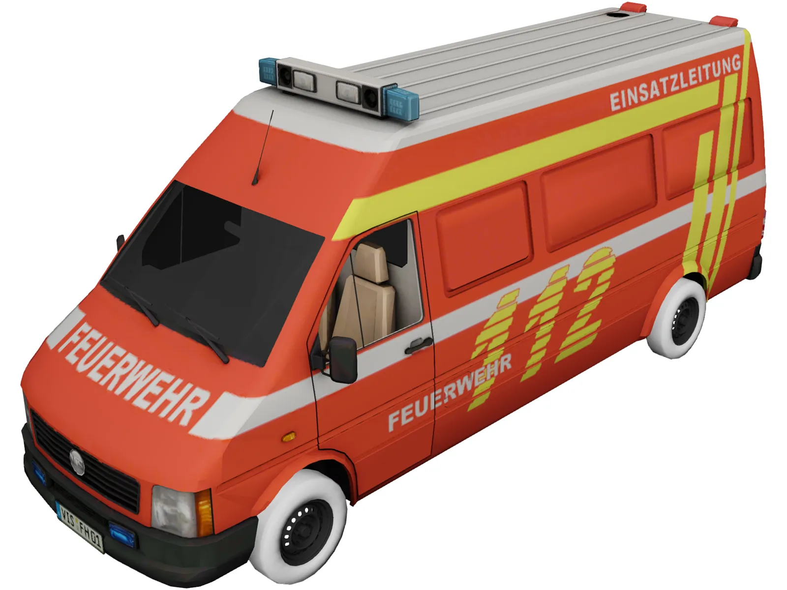 Feuerwehr ELW 3D Model