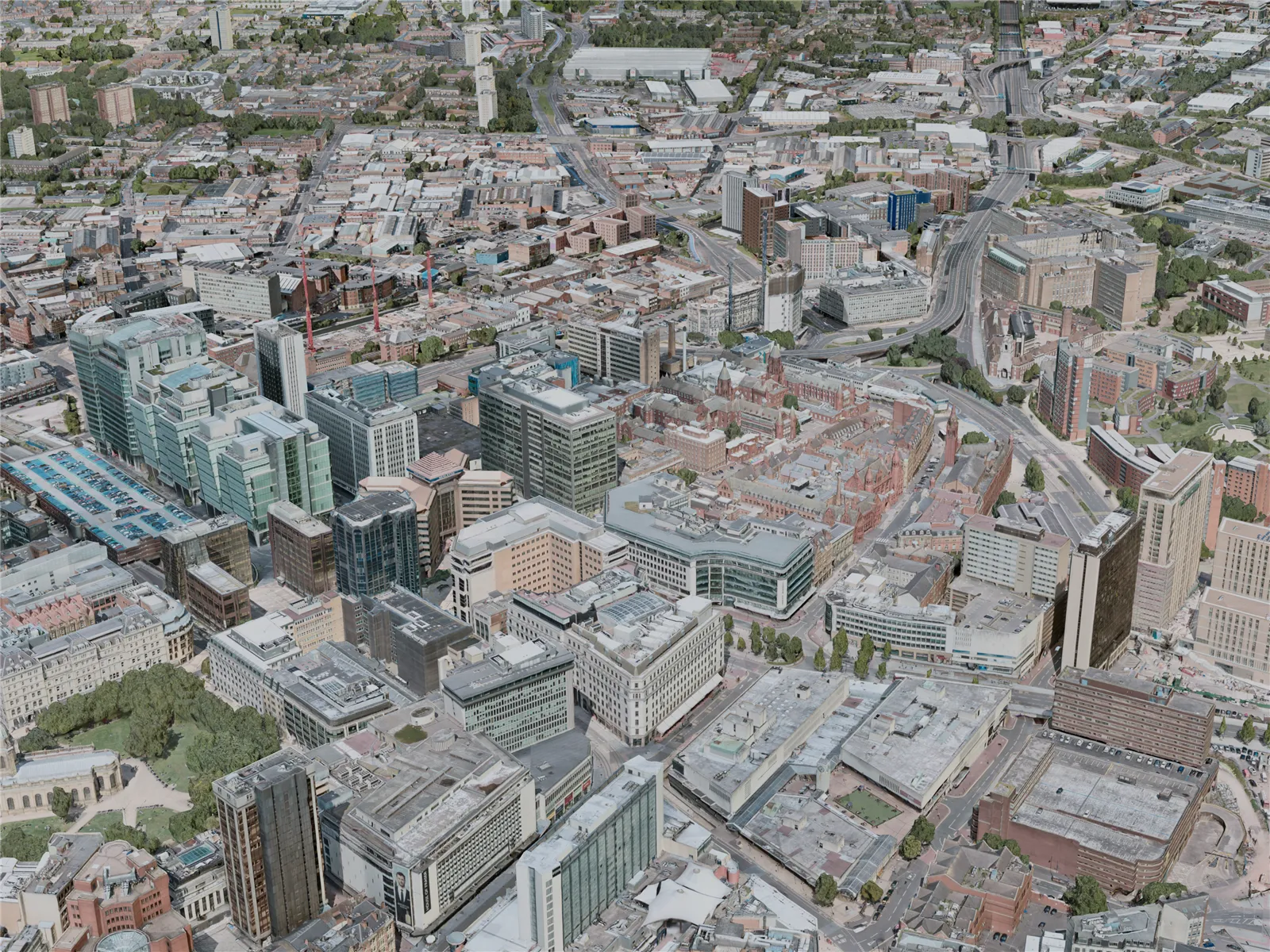 Birmingham City, UK (2020) 3D Model