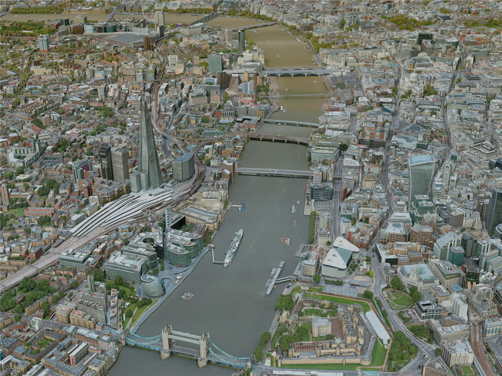 London City, UK (2020) 3D Model