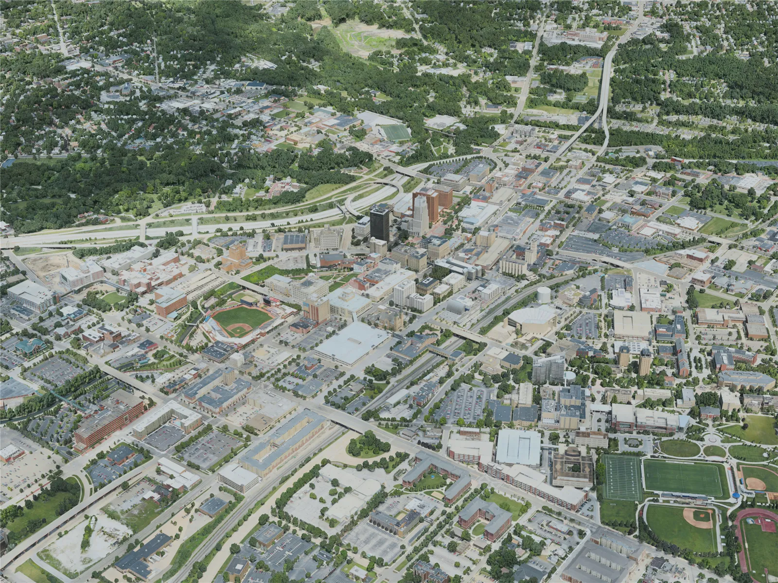 Akron City, USA (2020) 3D Model