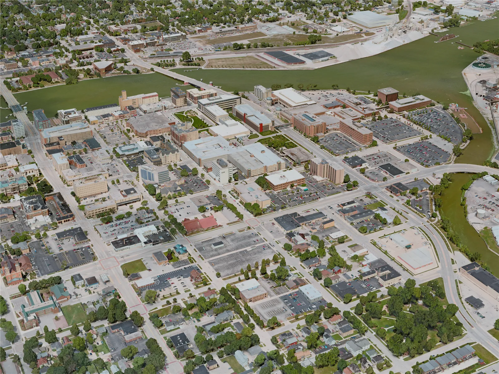 Green Bay City, USA (2020) 3D Model