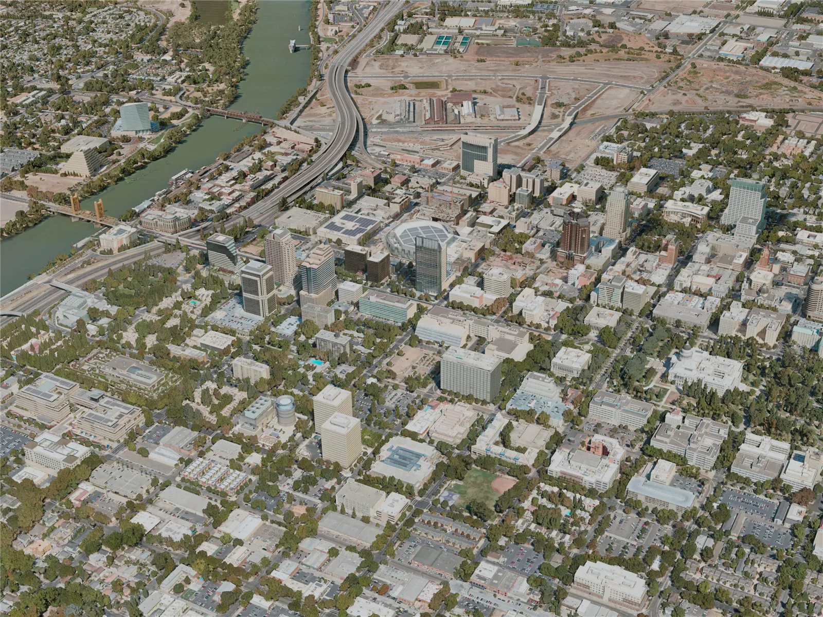 Sacramento City, USA (2020) 3D Model