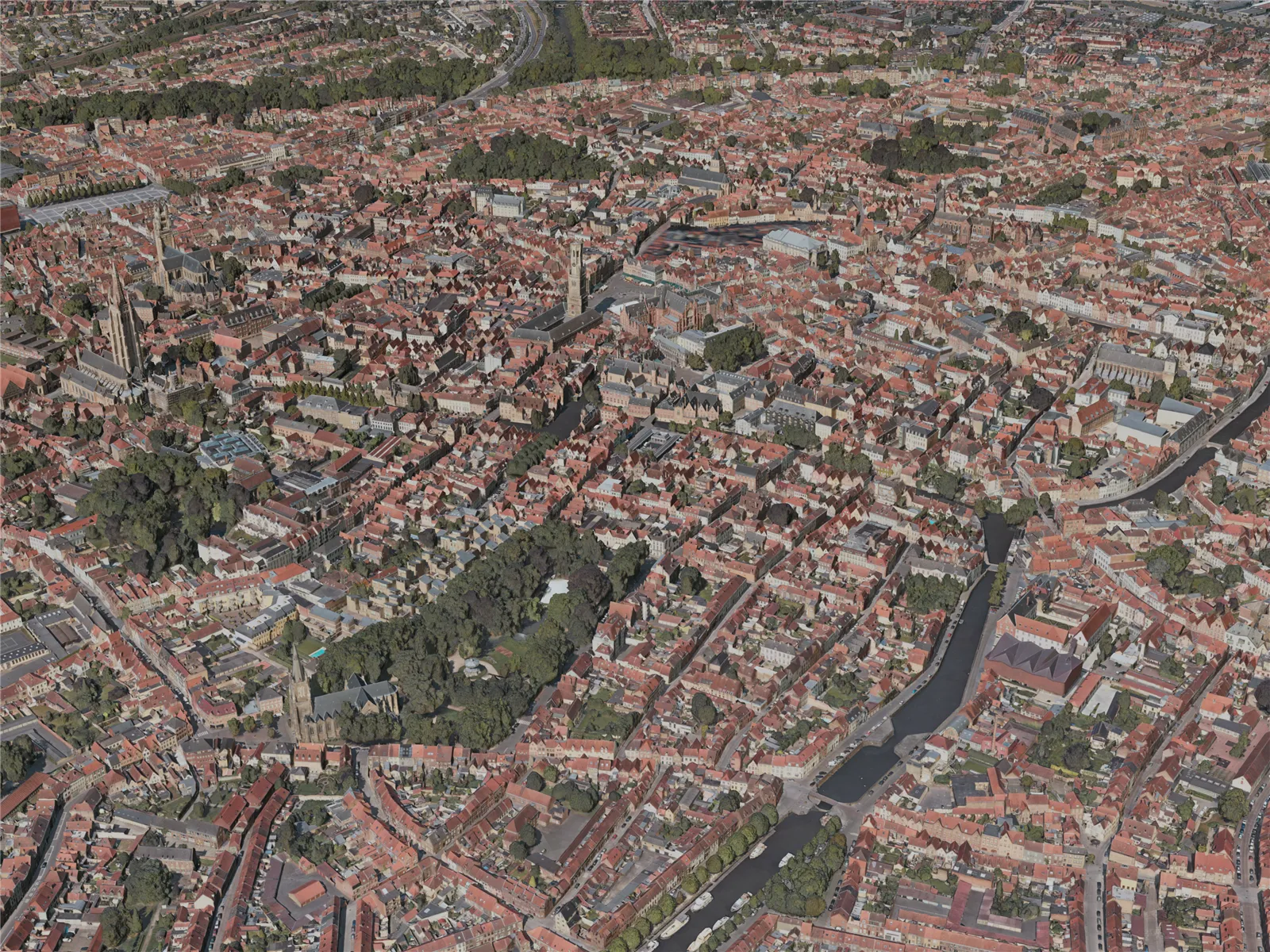 Bruges City, Belgium (2020) 3D Model