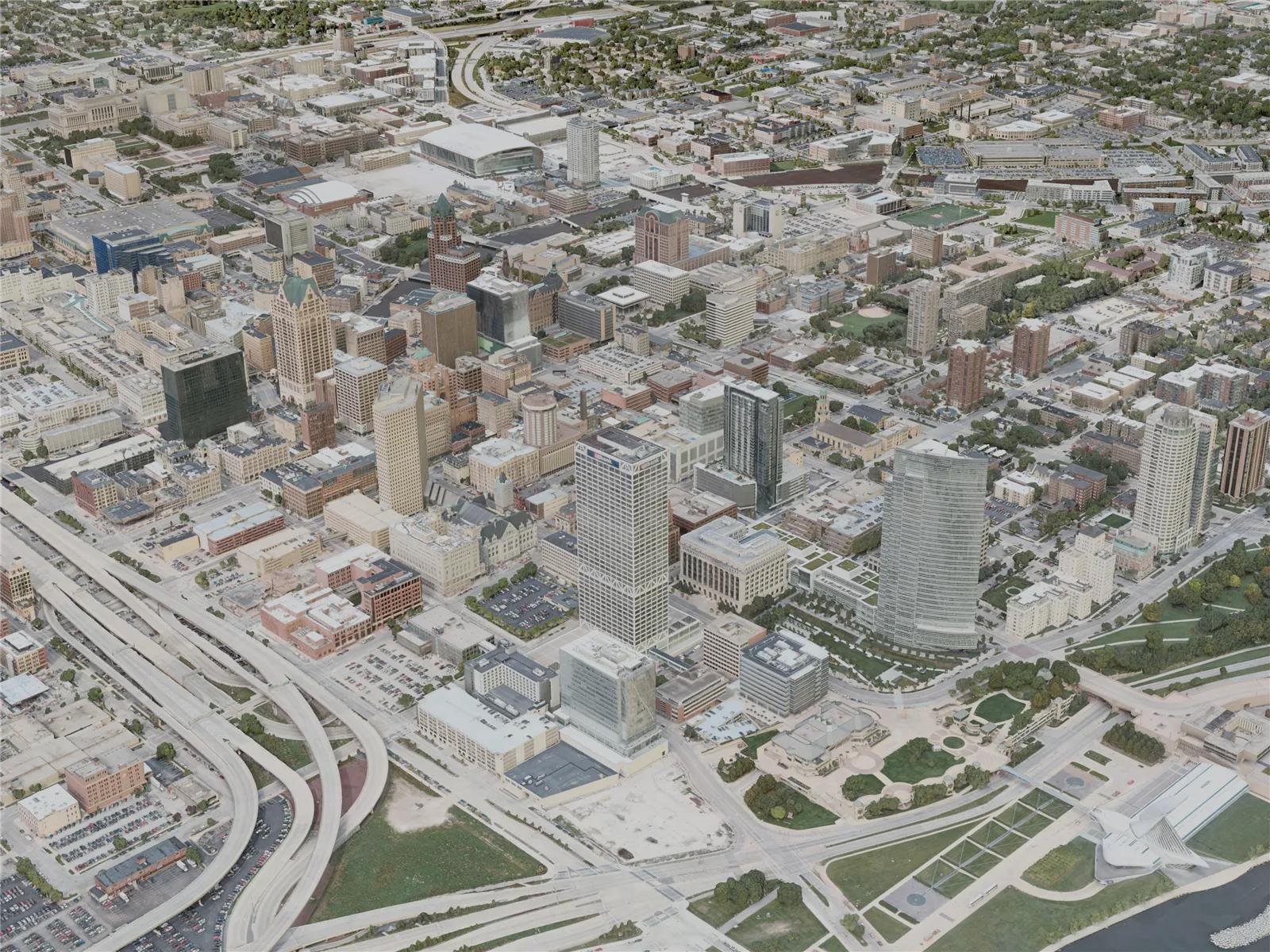 Milwaukee City, USA (2020) 3D Model