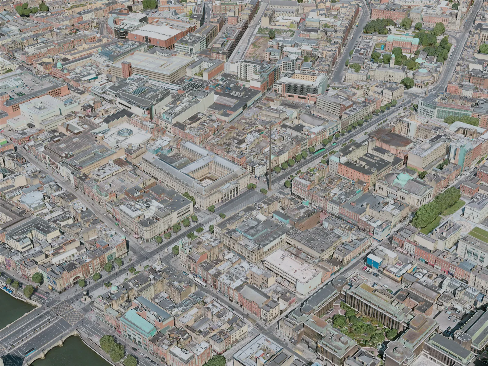 Dublin City, Ireland (2020) 3D Model