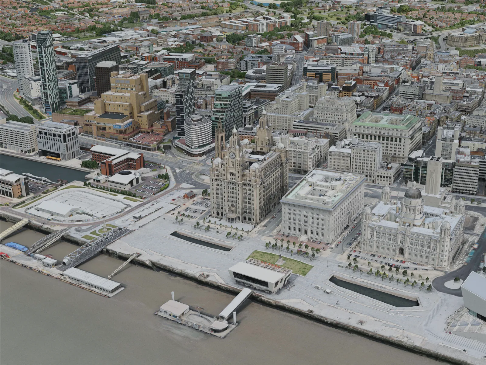 Liverpool City, UK (2020) 3D Model