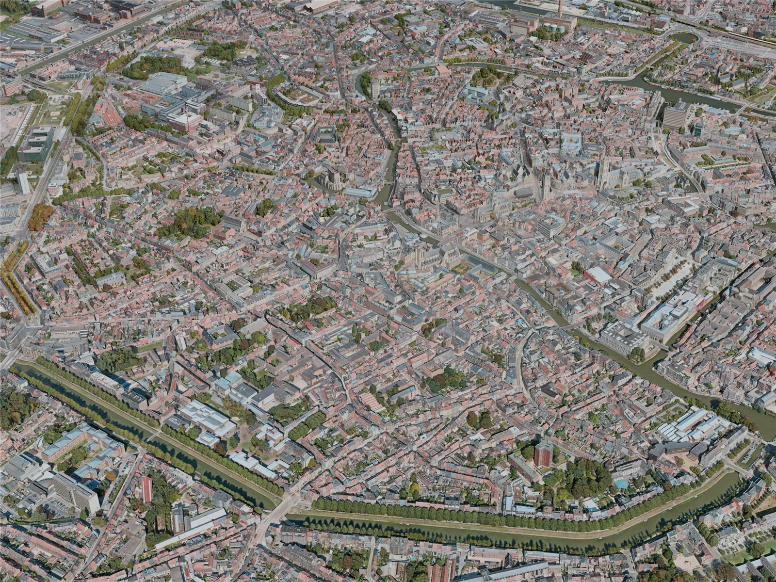 Ghent City, Belgium (2020) 3D Model