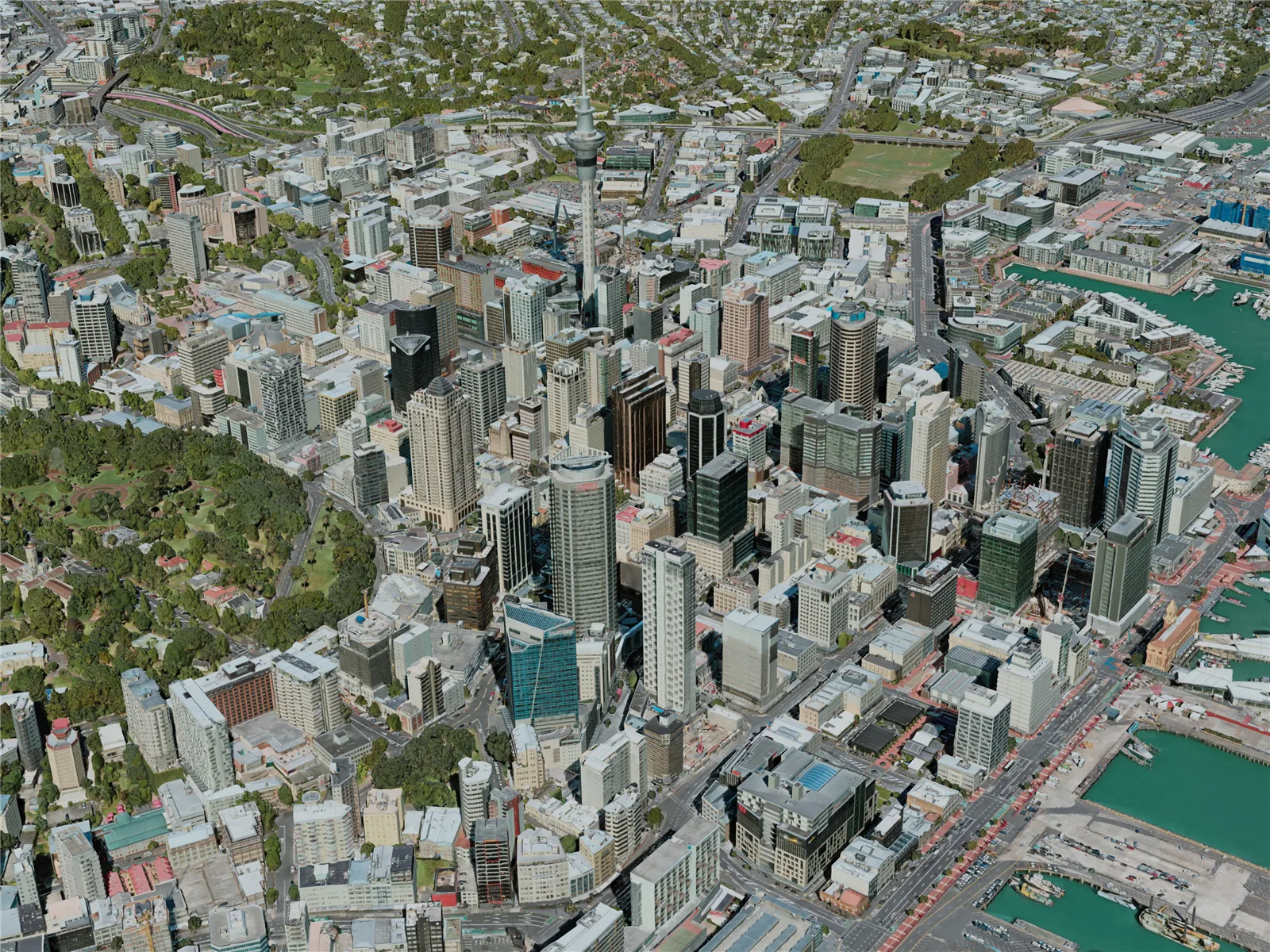 Auckland City, New Zealand (2020) 3D Model