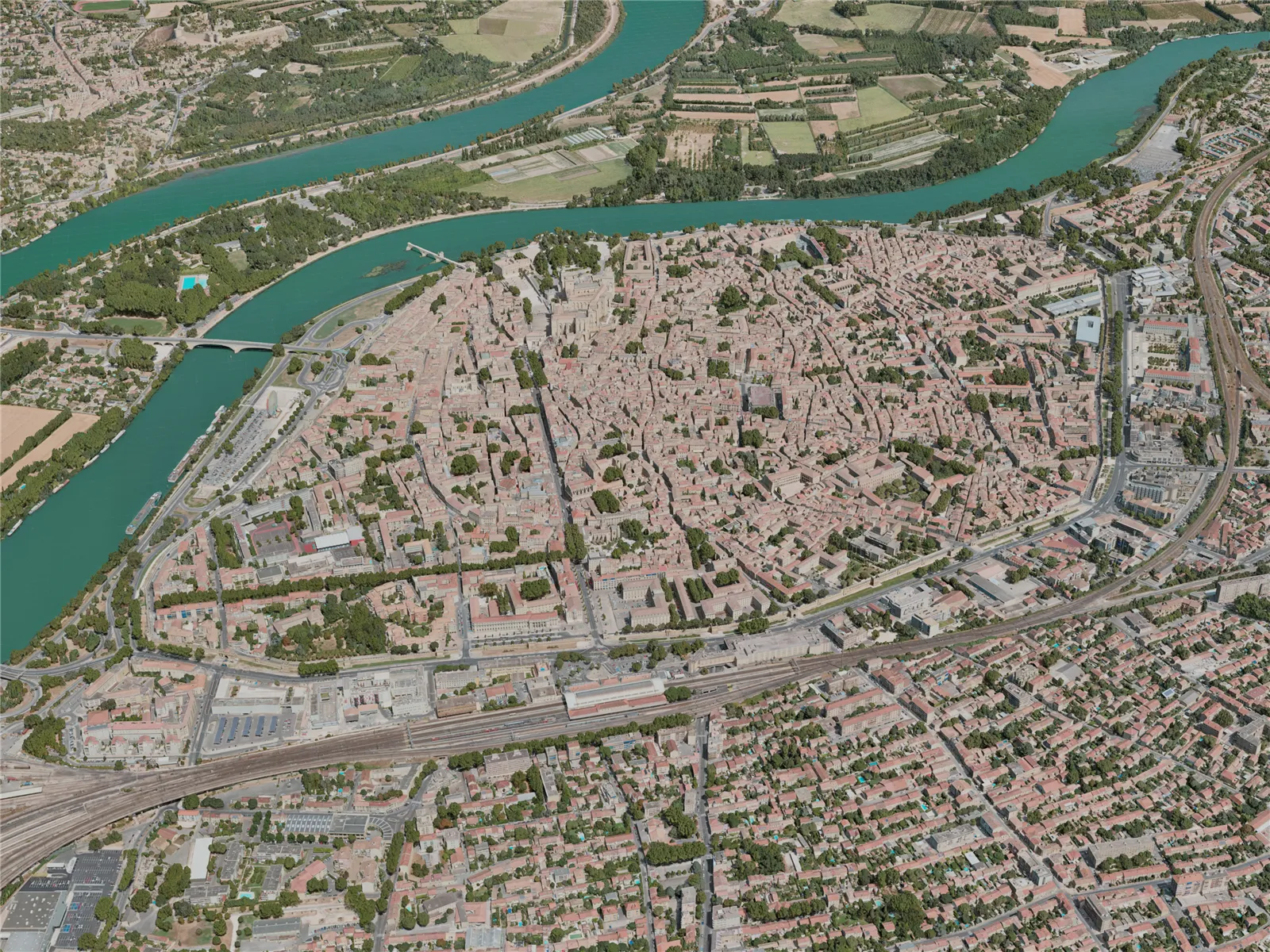 Avignon City, France (2020) 3D Model