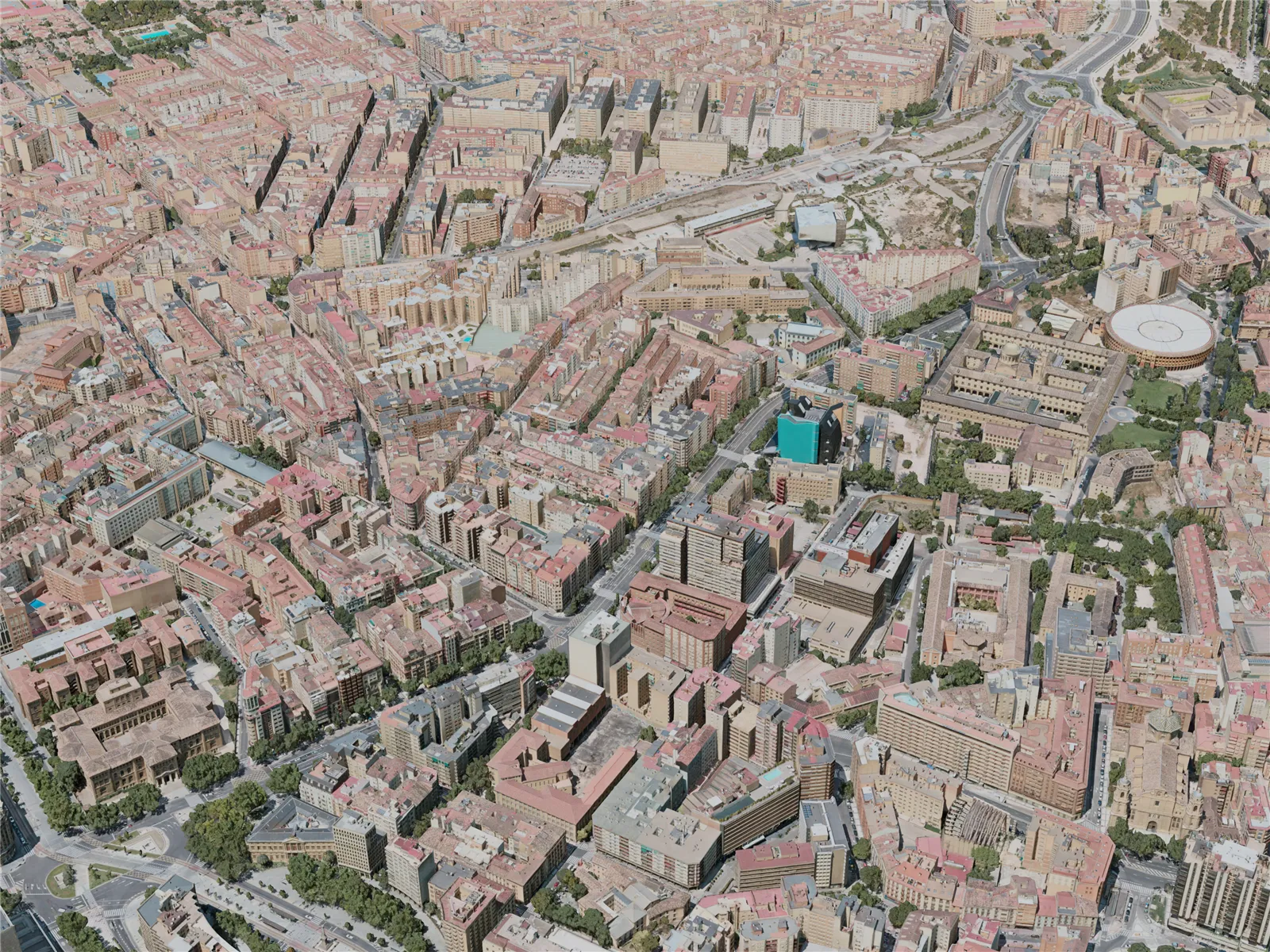 Zaragoza City, Spain (2020) 3D Model