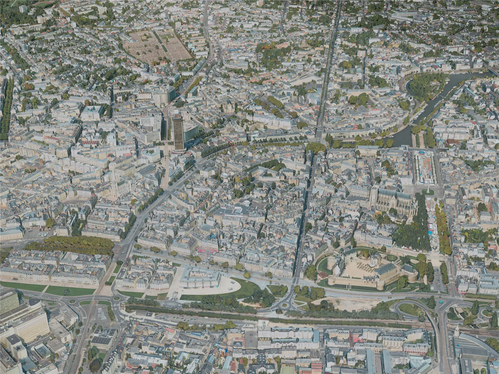 Nantes City, France (2020) 3D Model