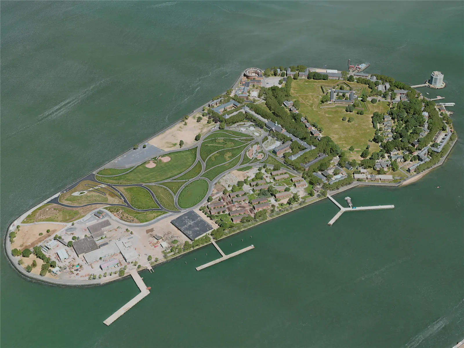 New York City, Governors Island, USA (2020) 3D Model