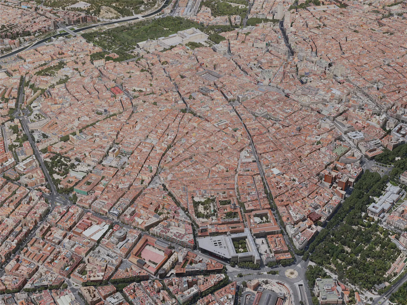 Madrid City, Spain (2020) 3D Model