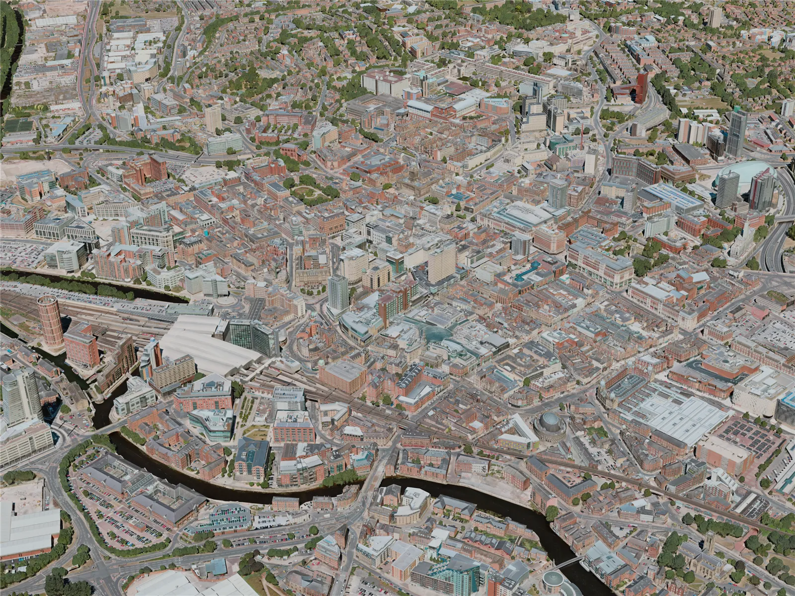 Leeds City, UK (2020) 3D Model