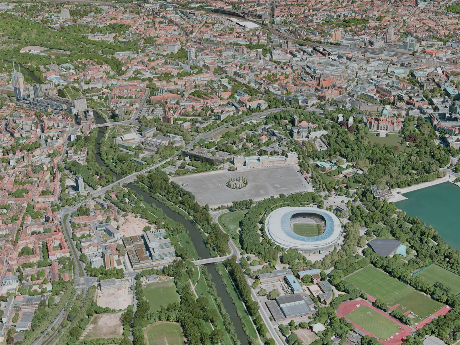 Hanover City, Germany (2020) 3D Model