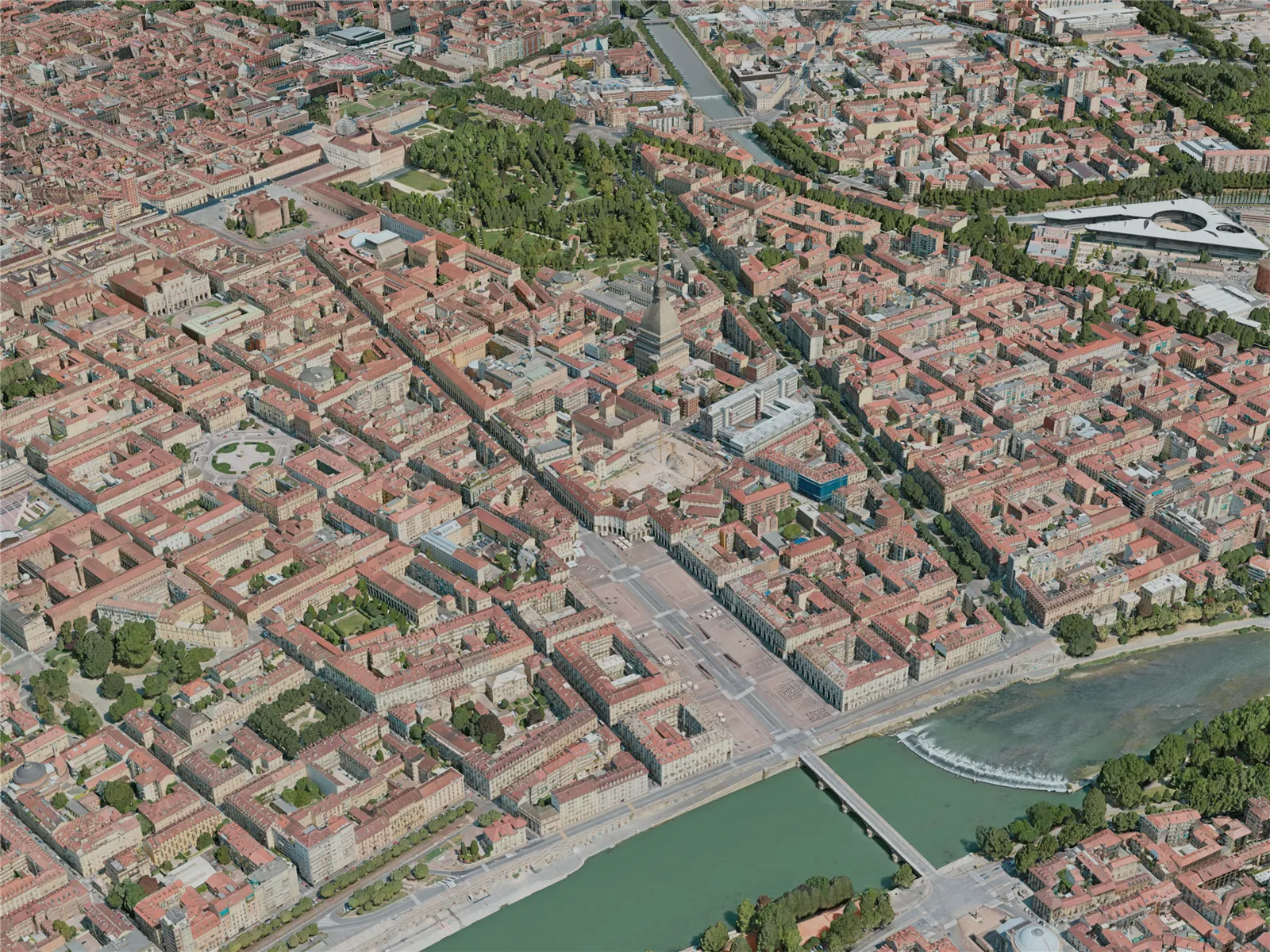 Turin City, Italy (2020) 3D Model