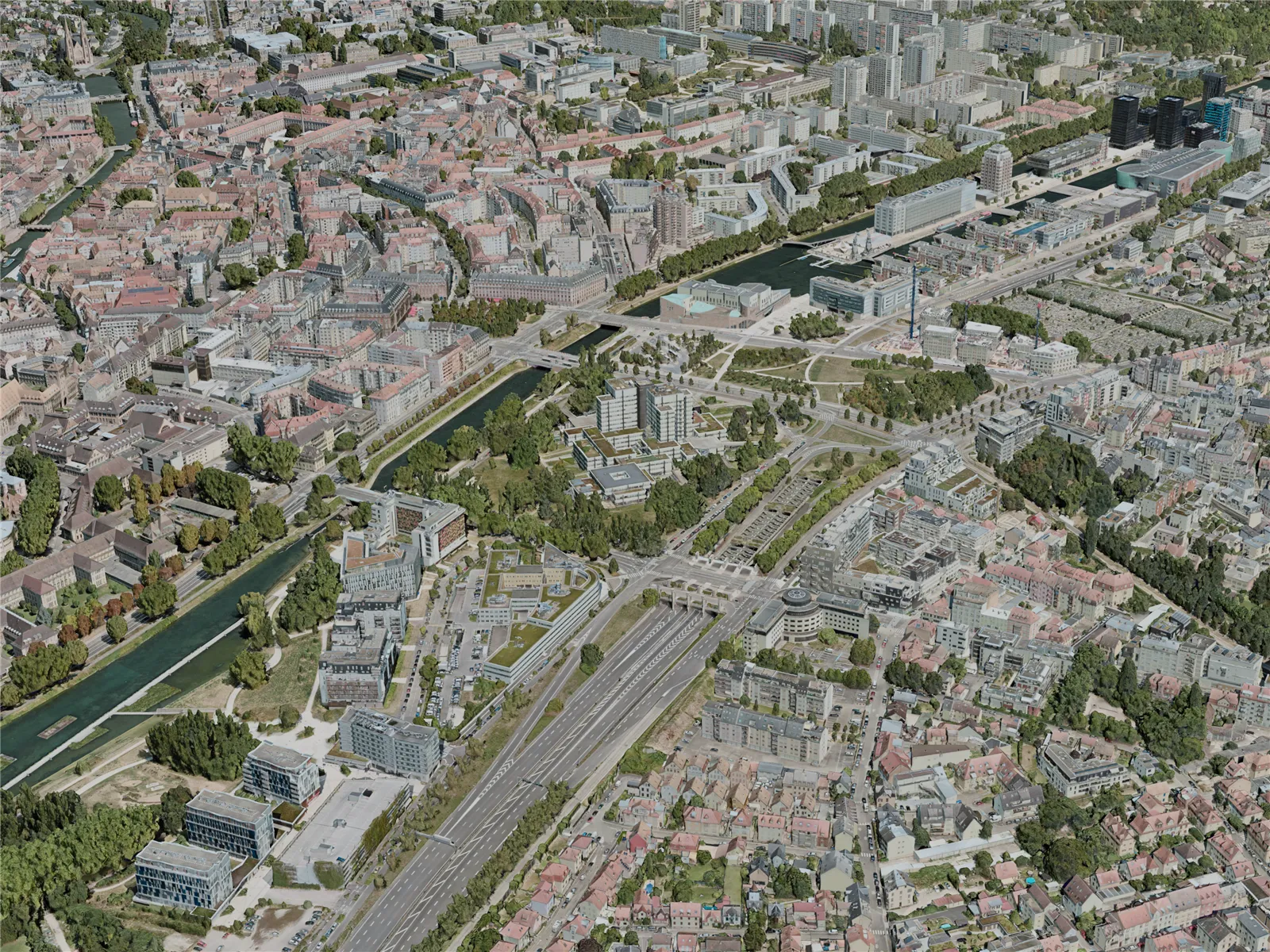 Strasbourg City, France (2020) 3D Model