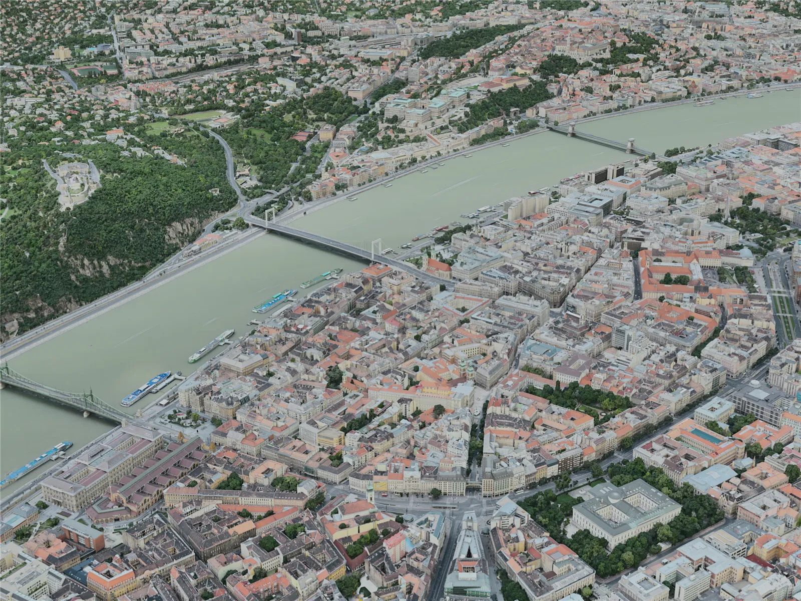 Budapest City, Hungary (2020) 3D Model