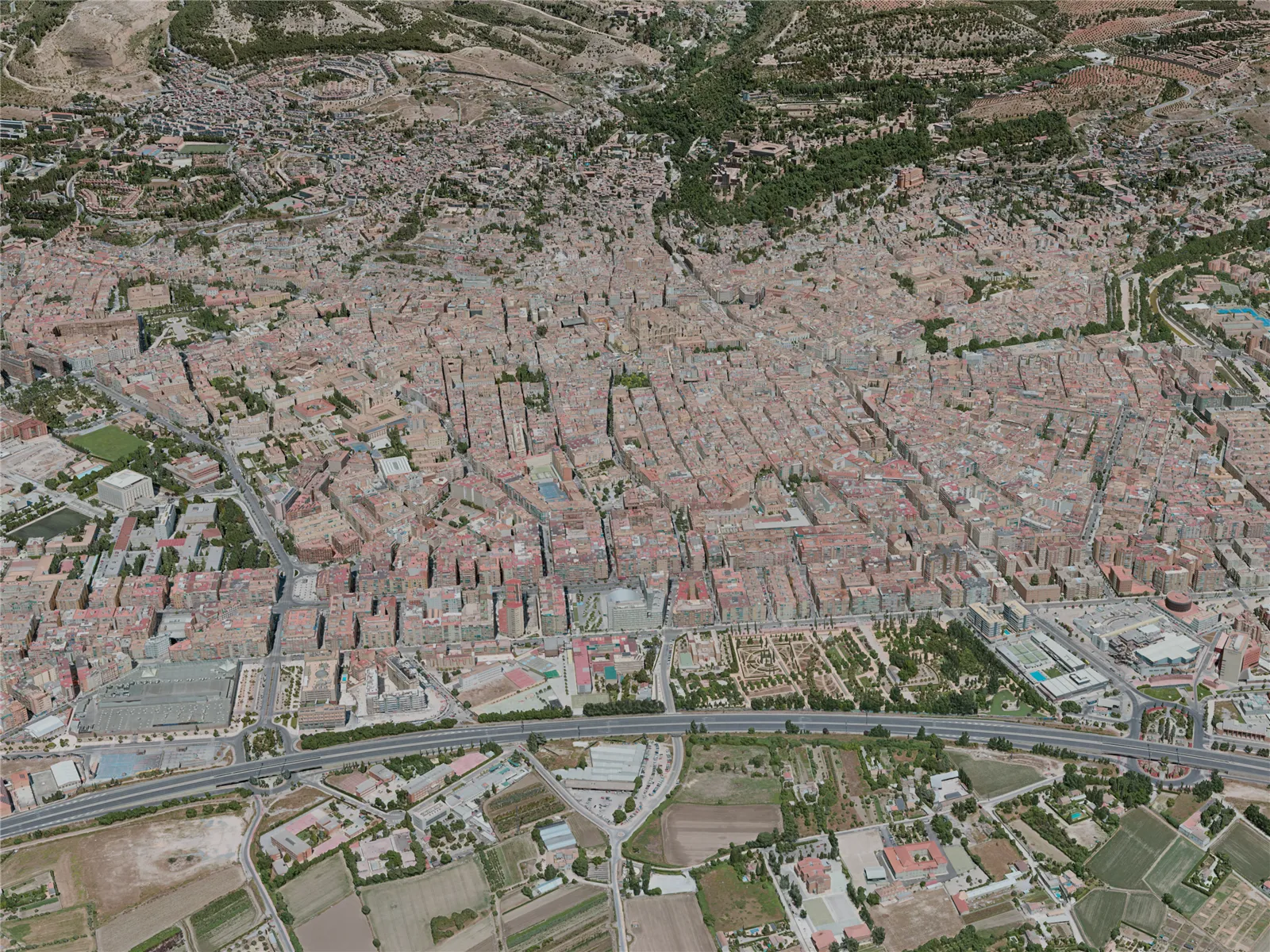 Granada City, Spain (2020) 3D Model