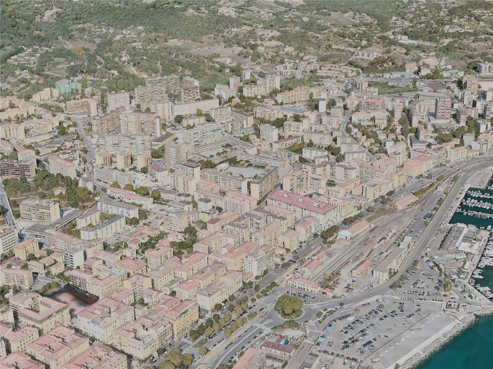 Ajaccio City, France (2020) 3D Model