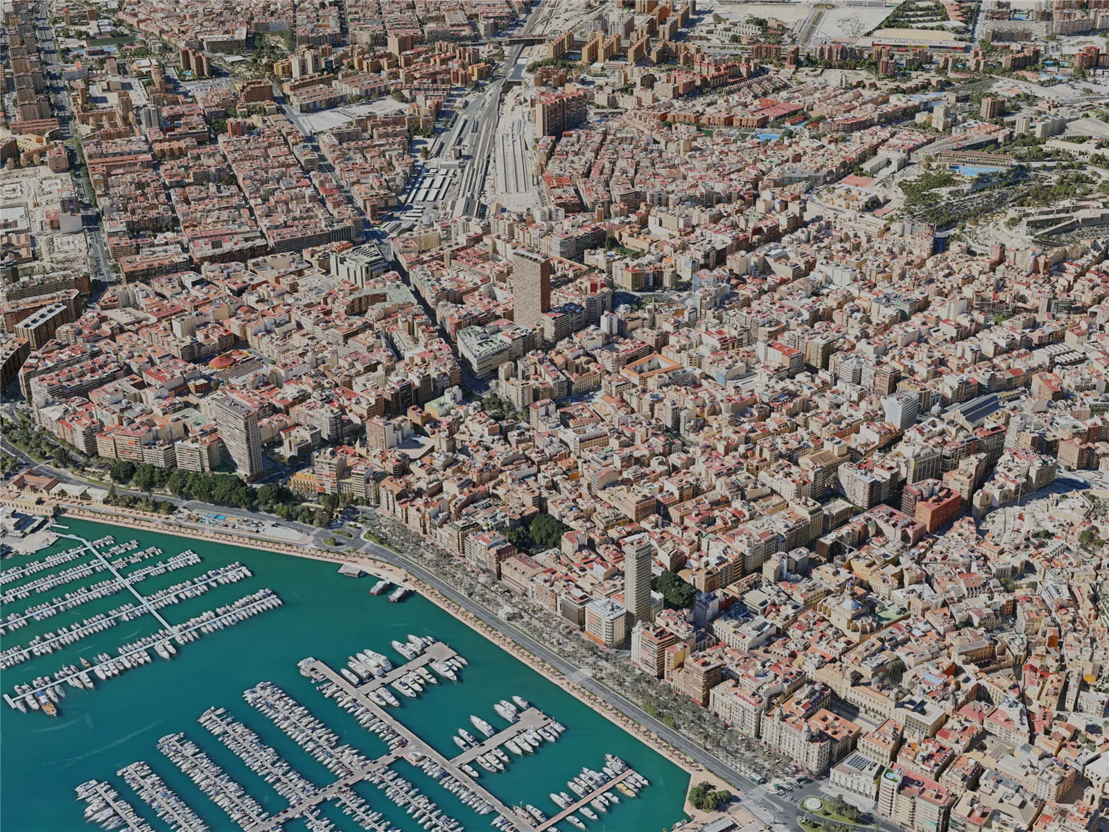 Alicante City, Spain (2020) 3D Model