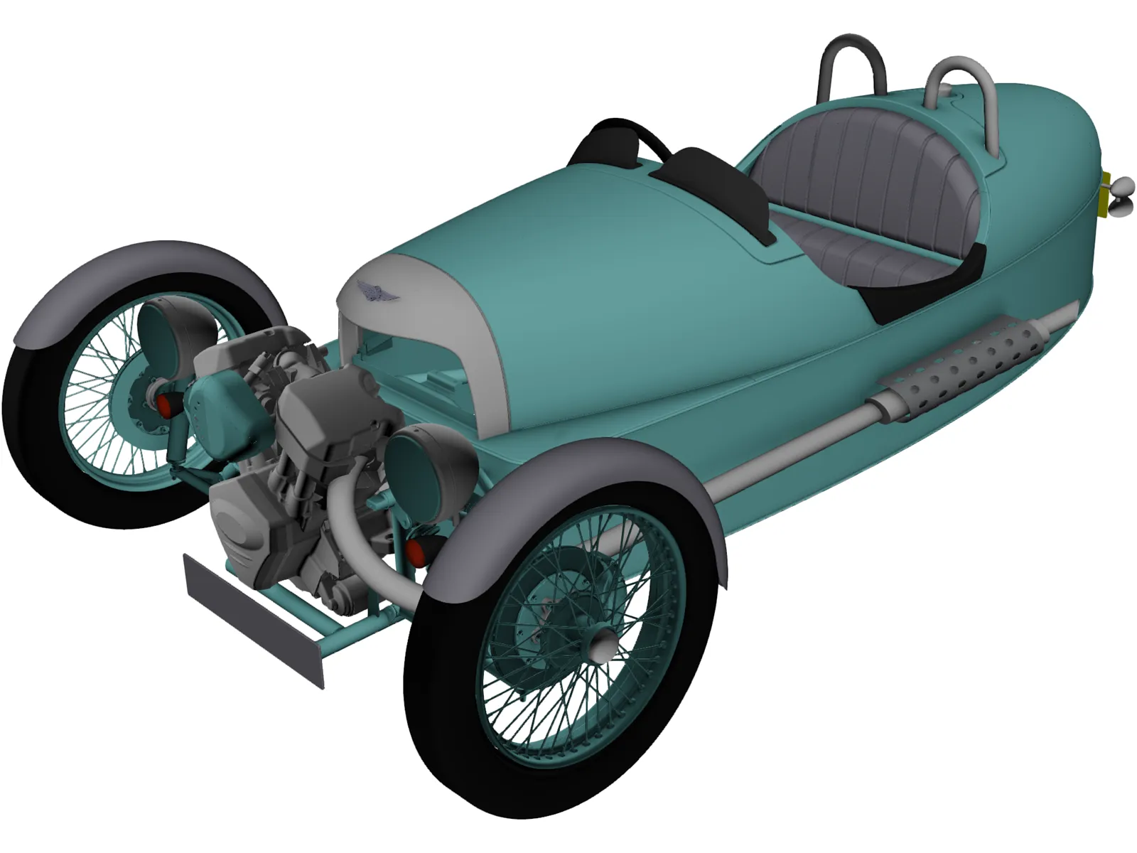 Morgan 3 Wheeler 3D Model