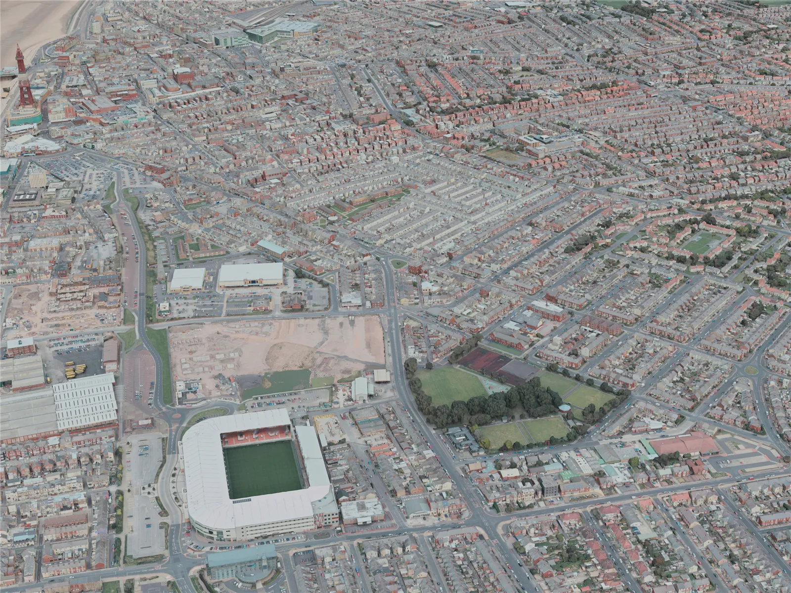 Blackpool City, UK (2020) 3D Model