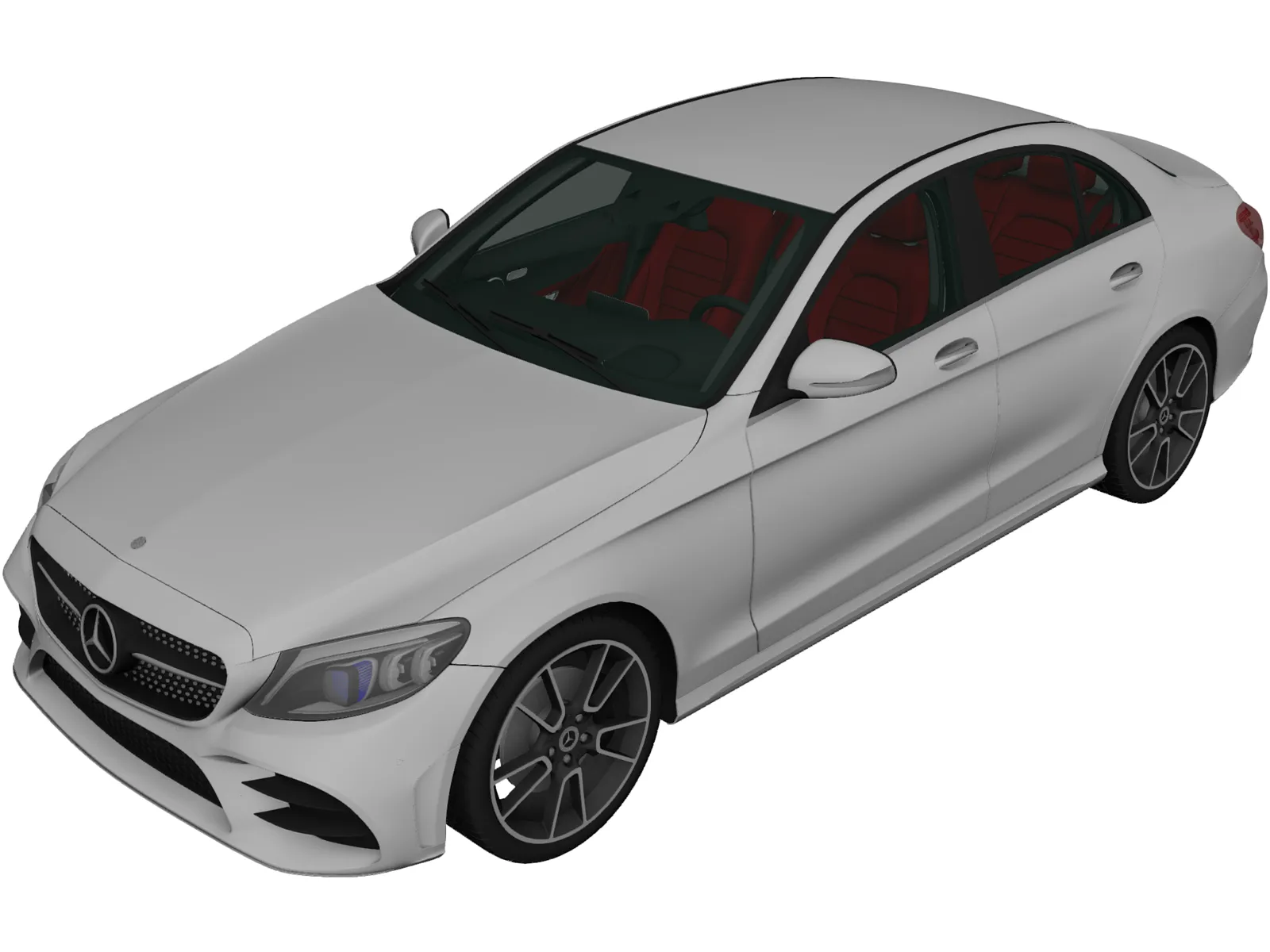 Mercedes-Benz C-Class (2018) 3D Model