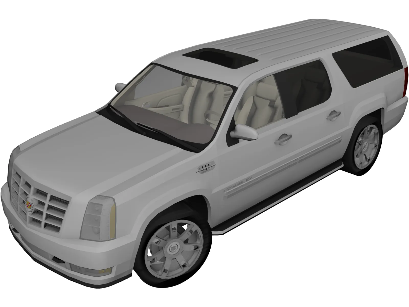 Cadillac Escalade ESV (2008) 3D Model