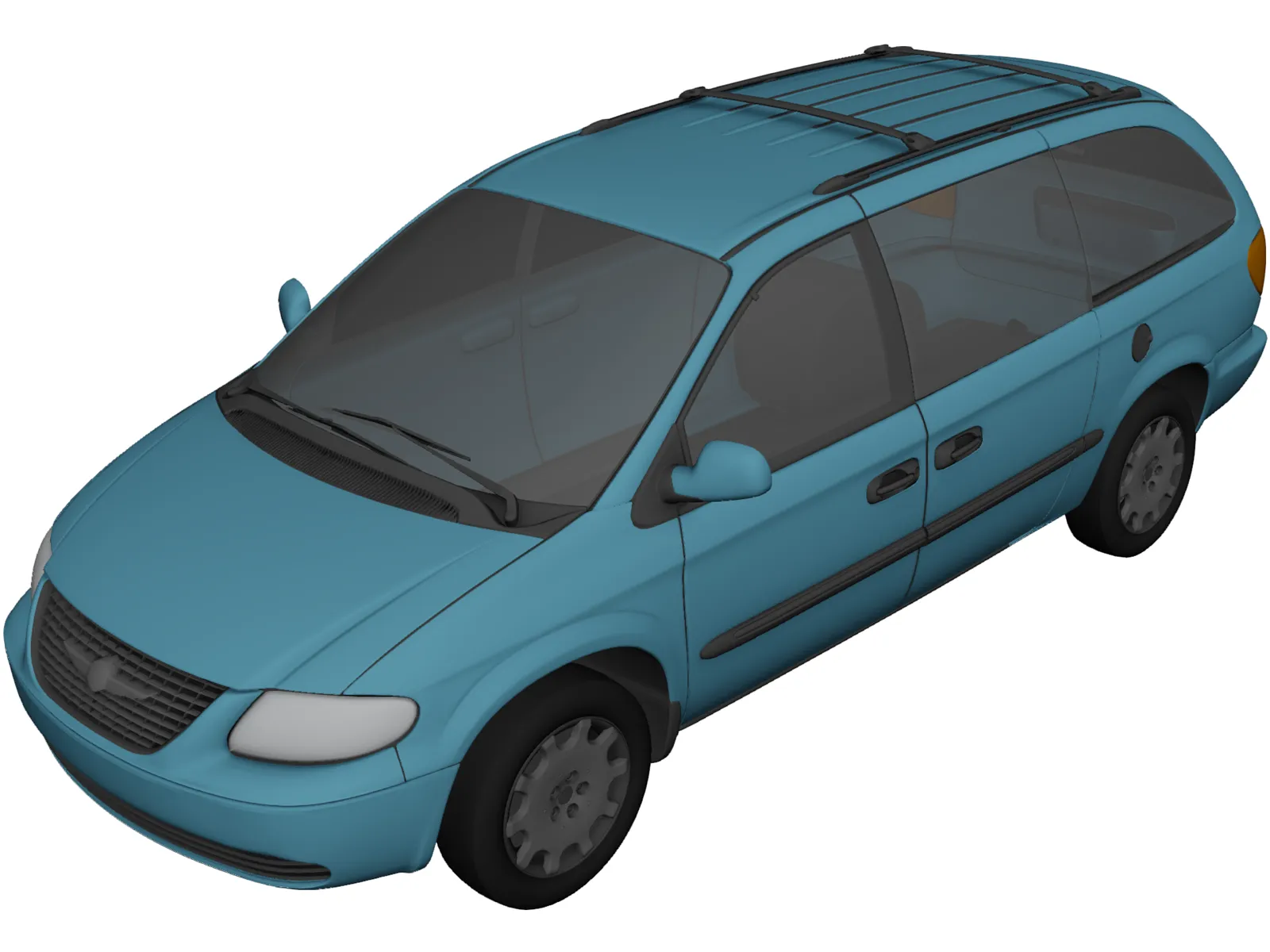 Chrysler Town & Country LX (2002) 3D Model