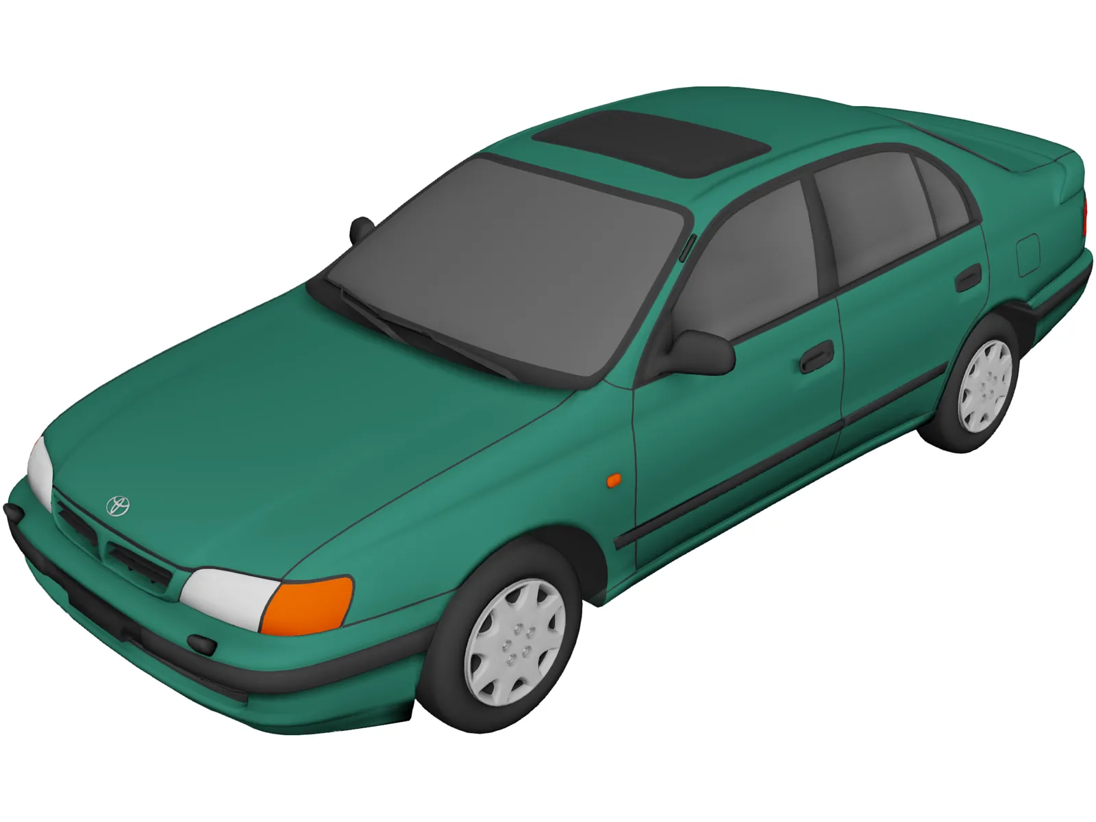 Toyota Carina E (1996) 3D Model