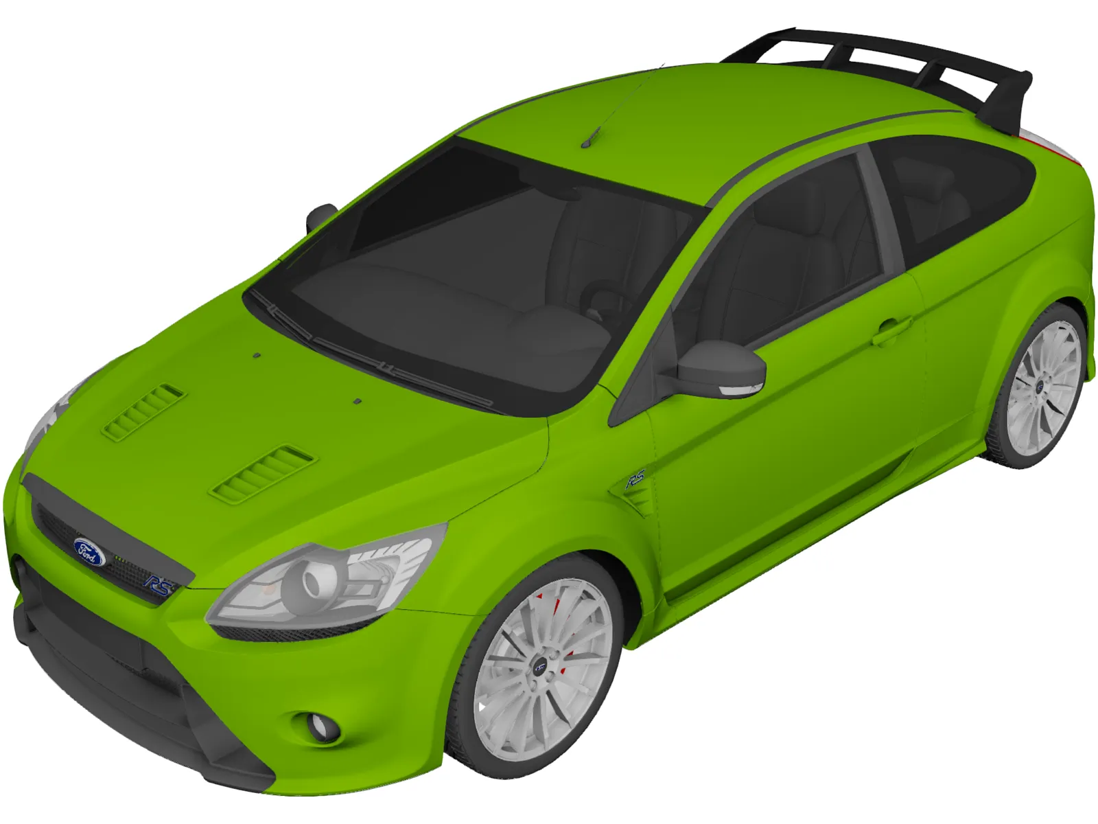 Ford Focus RS (2009) 3D Model