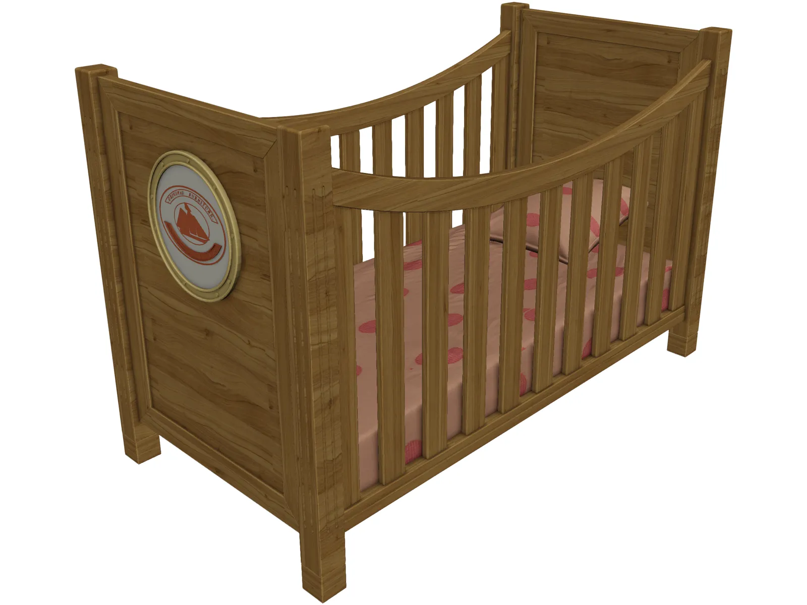 Baby Bed 3D Model