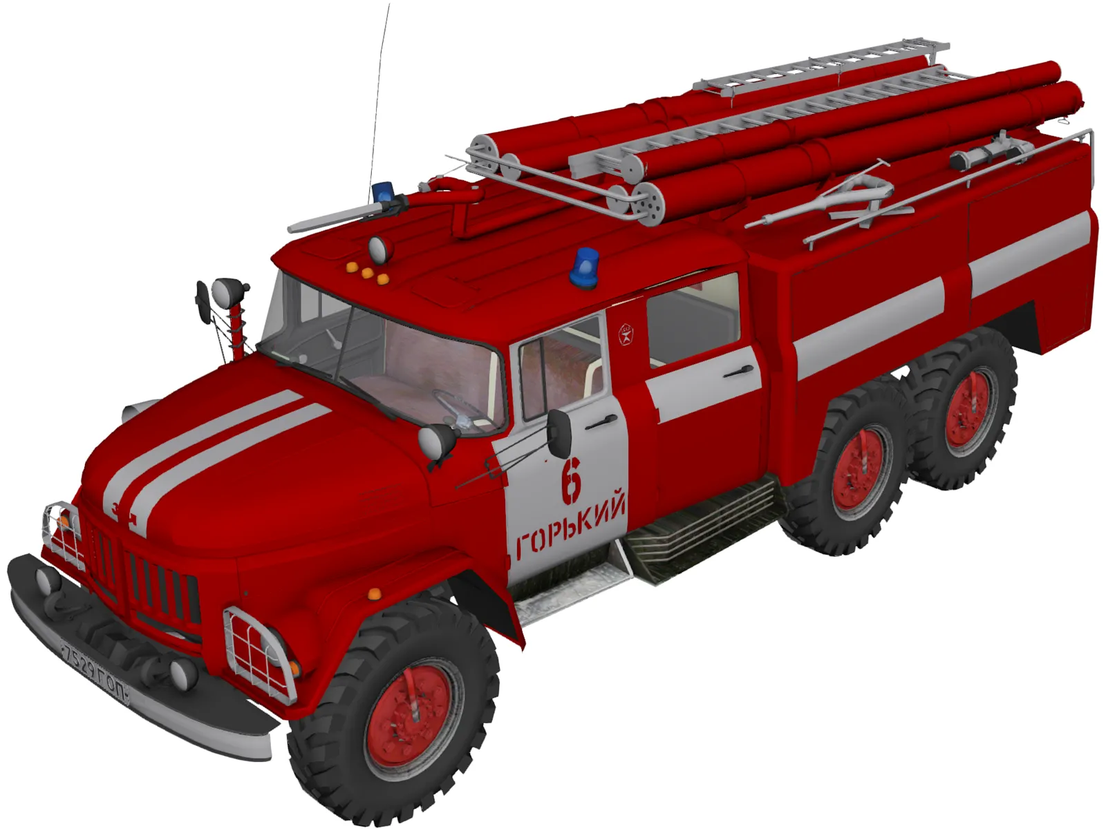 ZIL 131 AC40 (1970) 3D Model