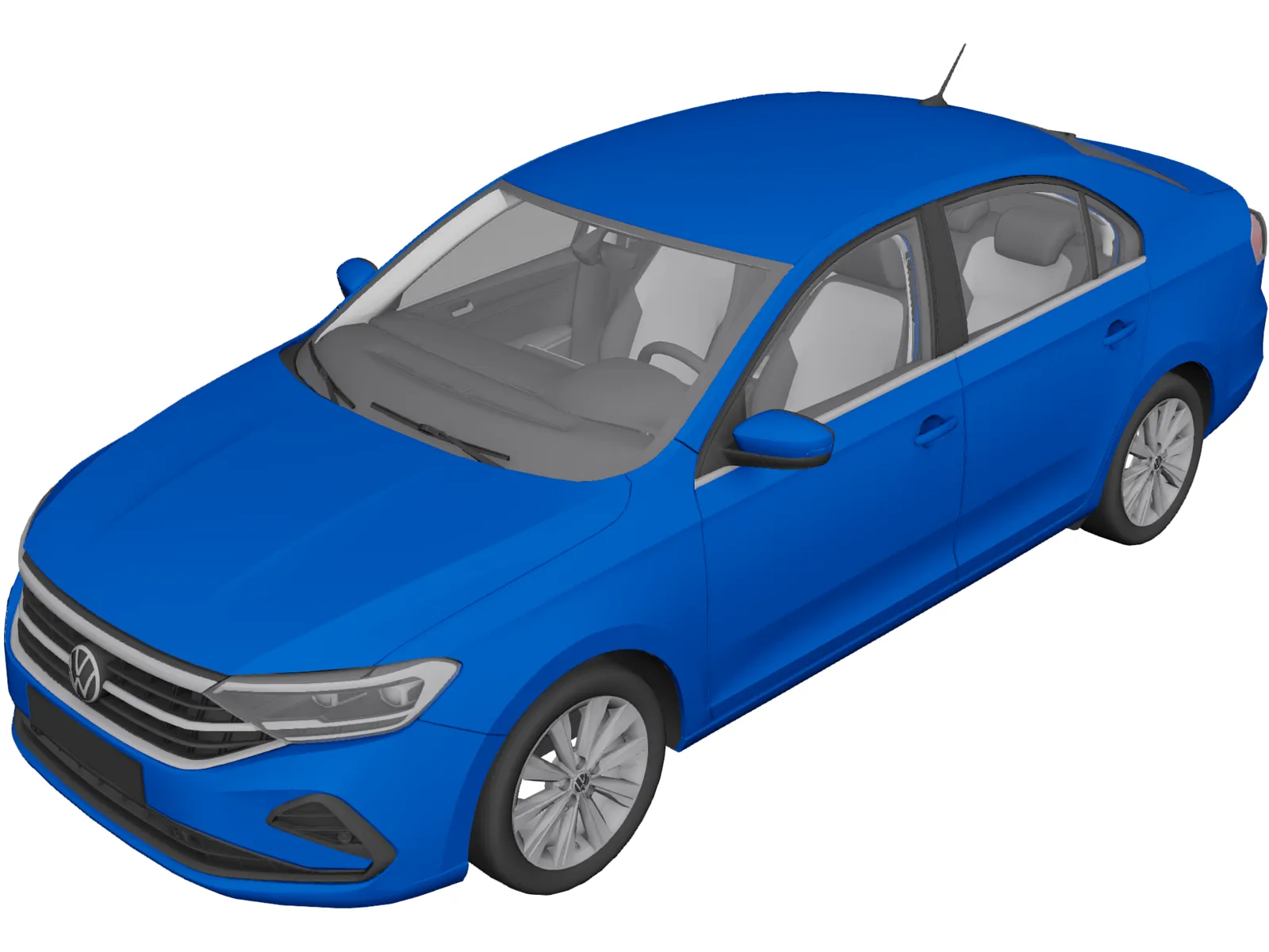 Volkswagen Polo (2020) 3D Model