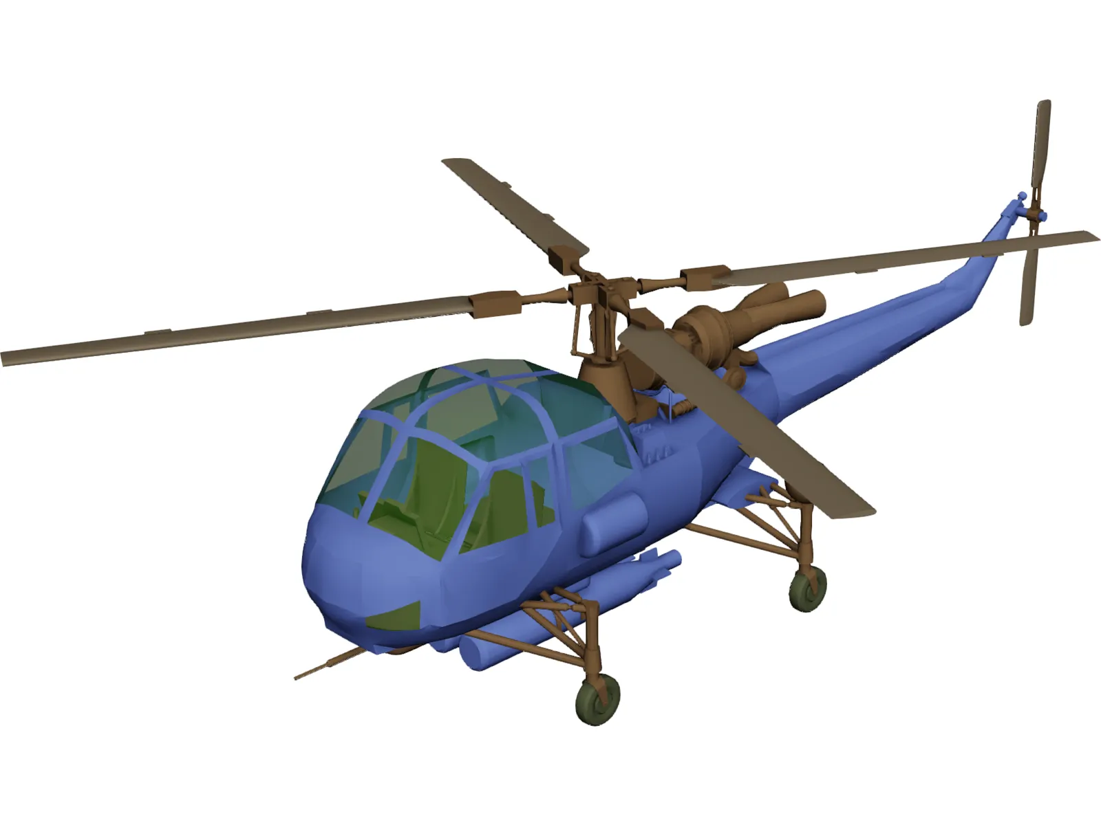 Westland Wasp 3D Model