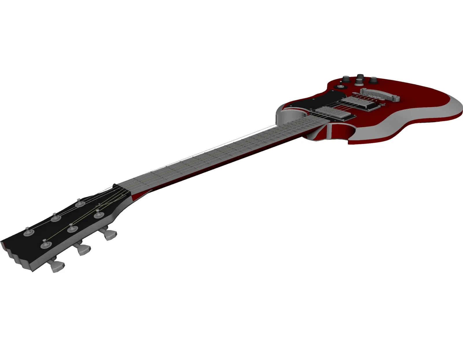 Gibson SG Guitar 3D Model