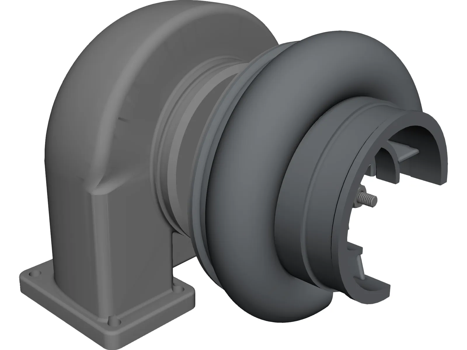 Turbo Compressor 3D Model