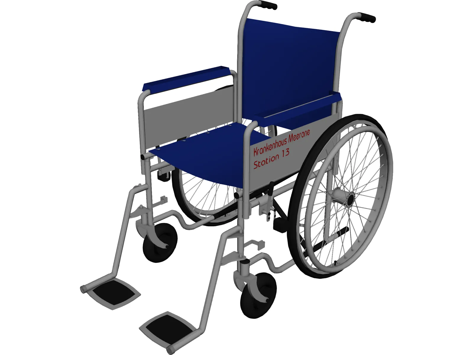 Wheelchair 3D Model