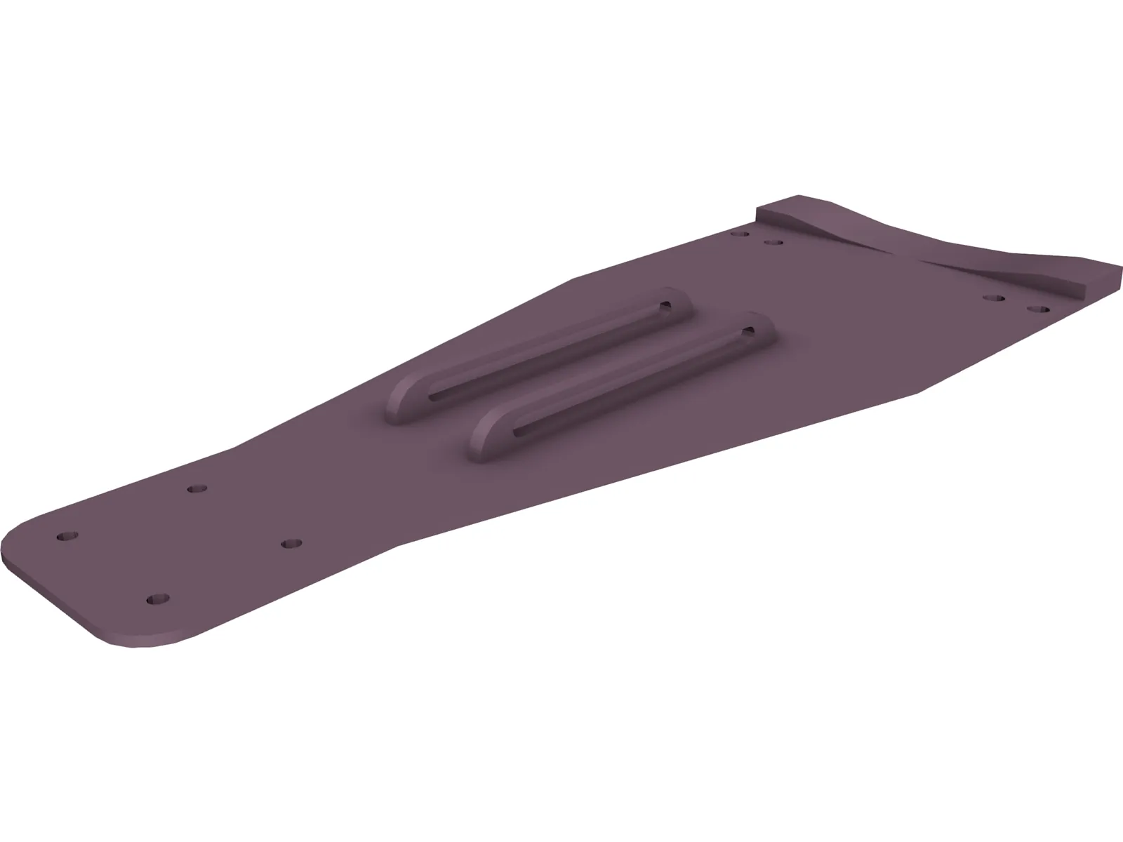 Double Bass Pedal Plate 3D Model