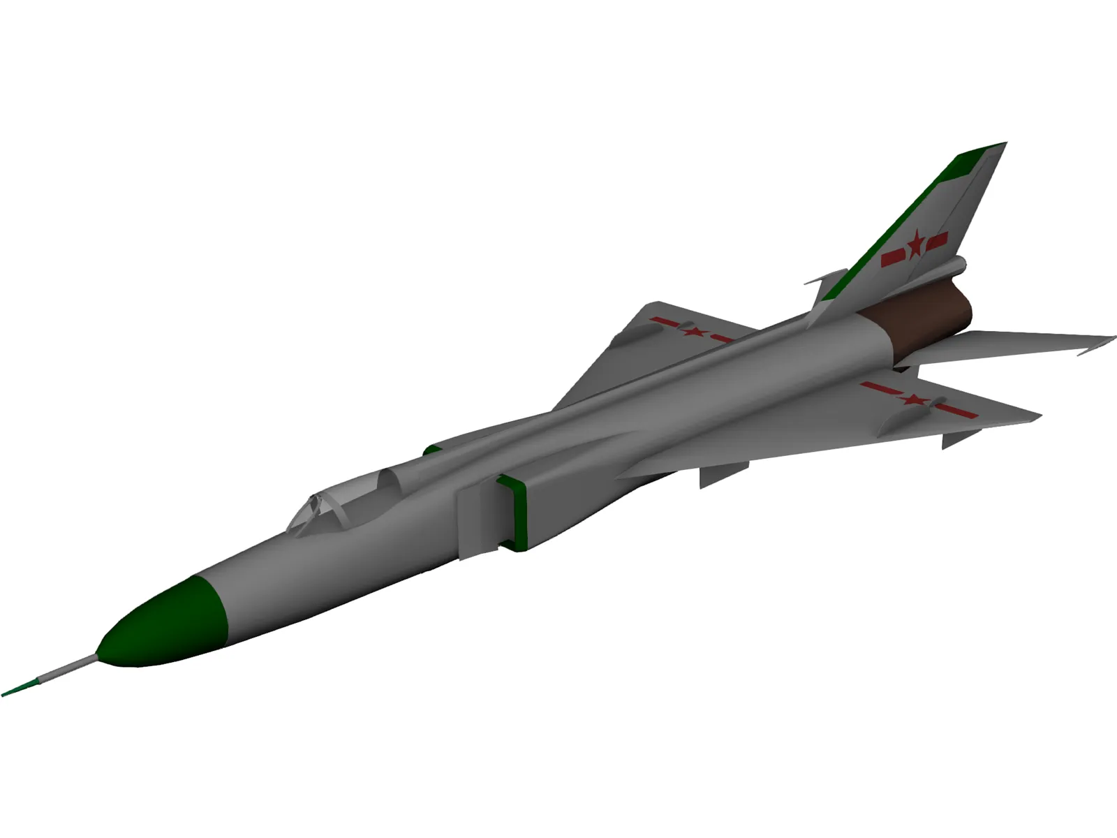 Shenyang J-8B 3D Model