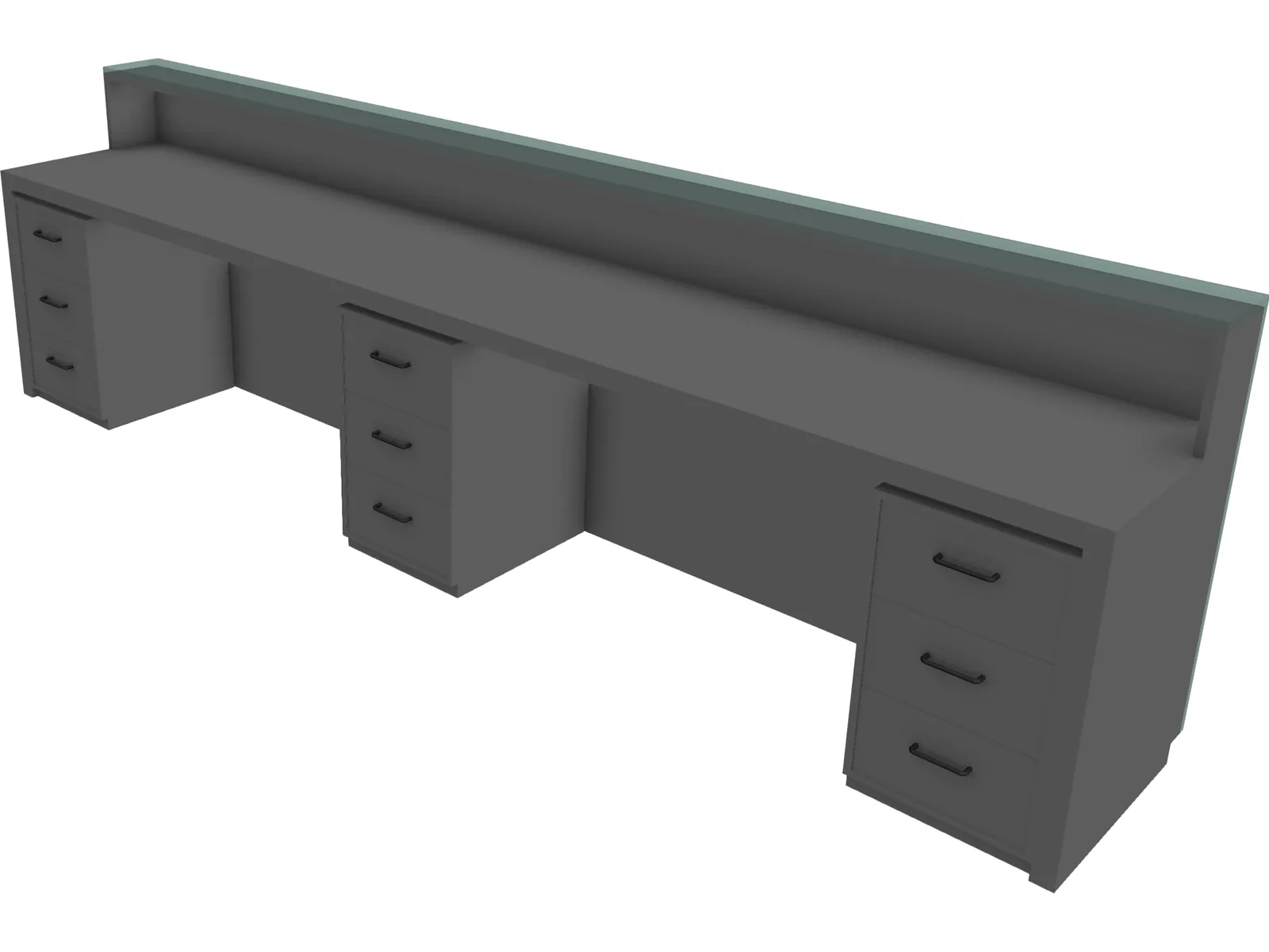 Counter Reception 3D Model