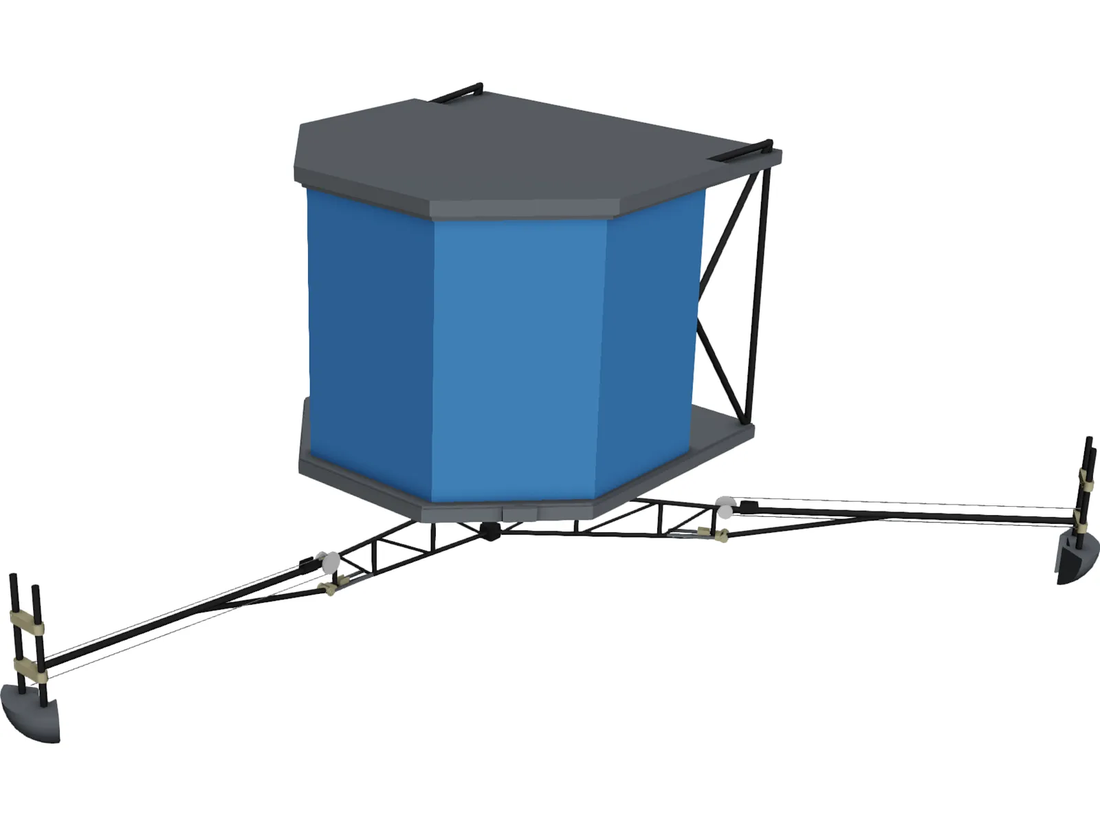 Philae Comet Probe (Rosetta Mission) 3D Model