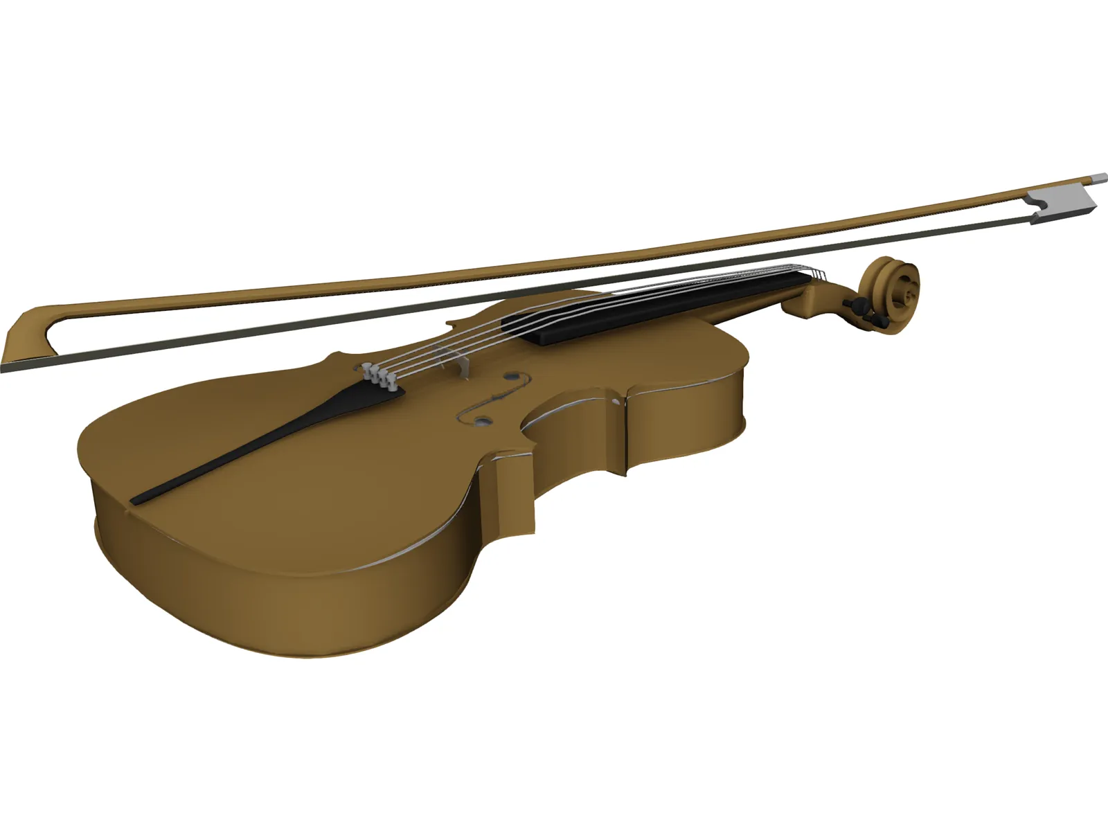 Violin 3D Model