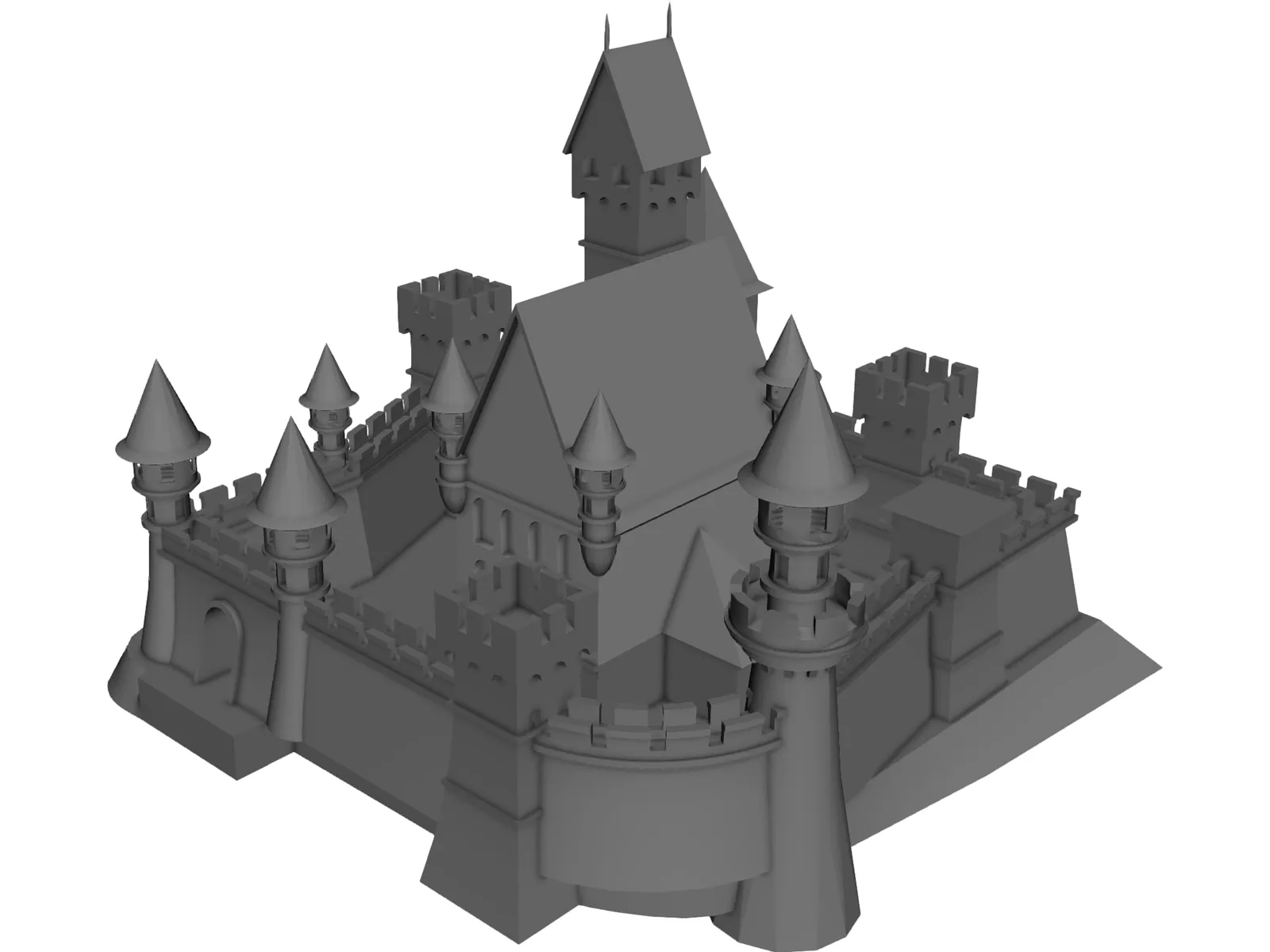 Czech Castle 3D Model