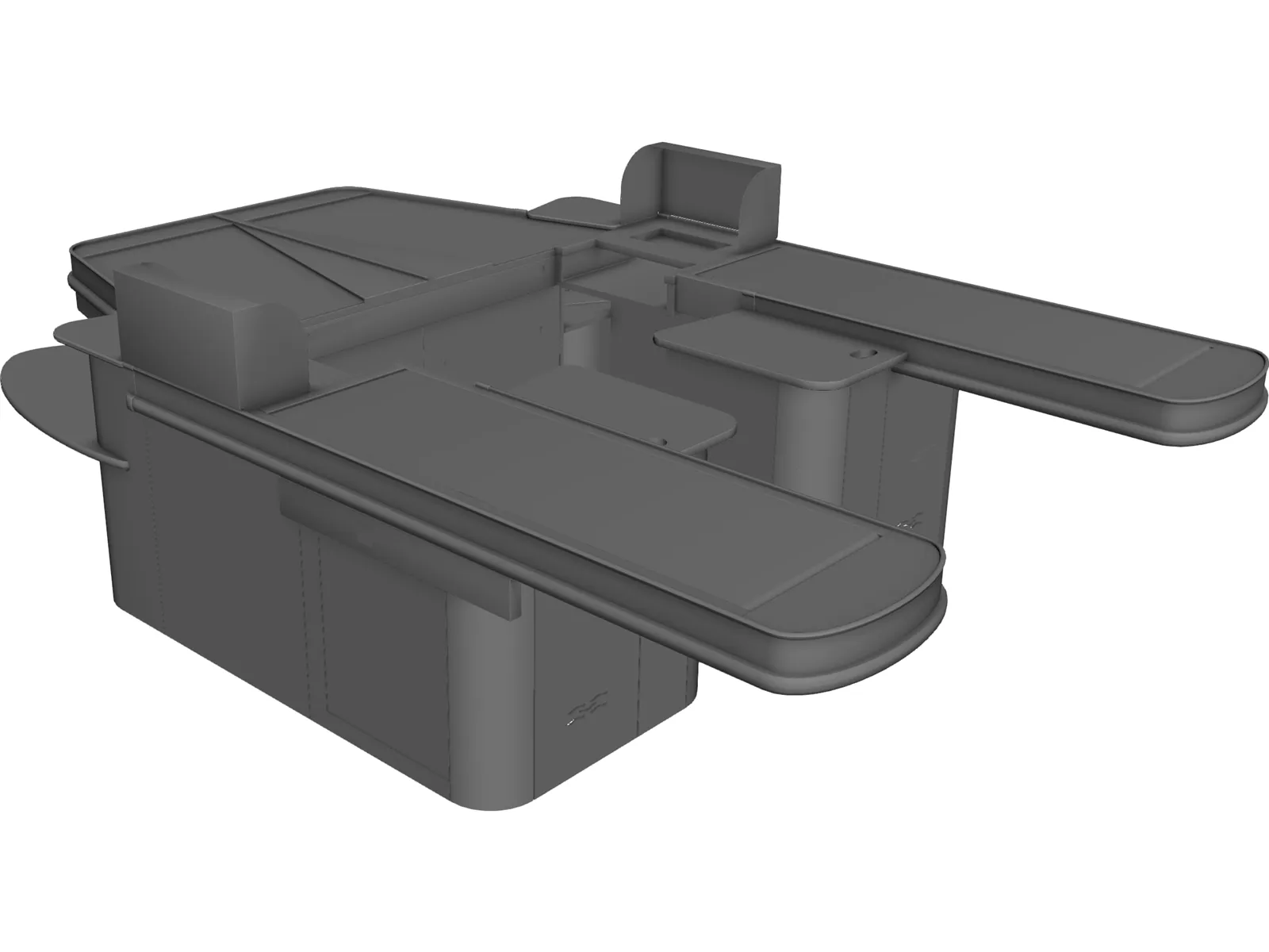 Supermarket Checkout 3D Model