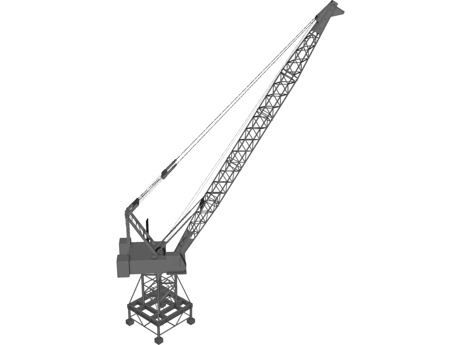 Port Crane 3D Model